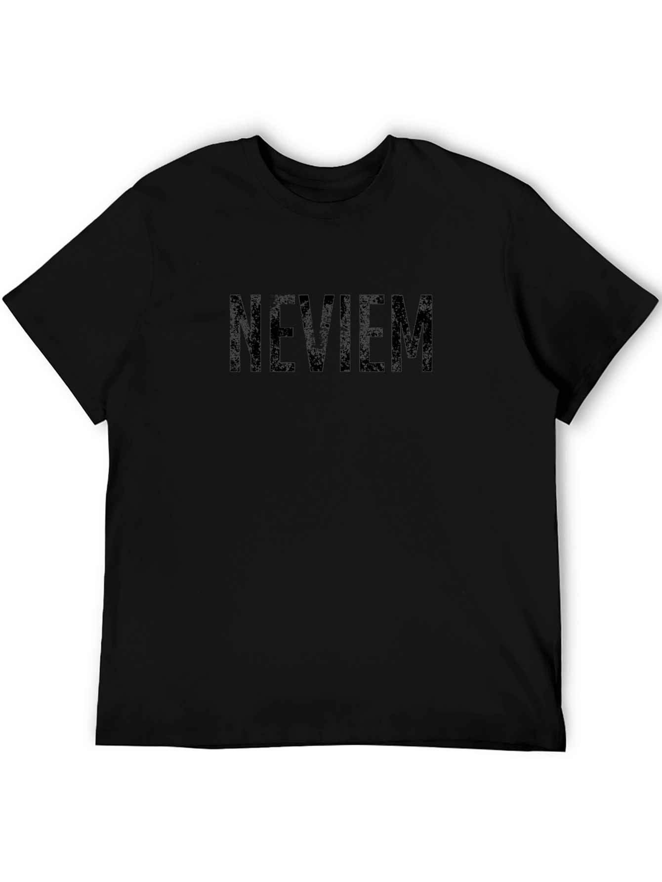 NEVIEM Black T-Shirt - Modern Graphic Tee