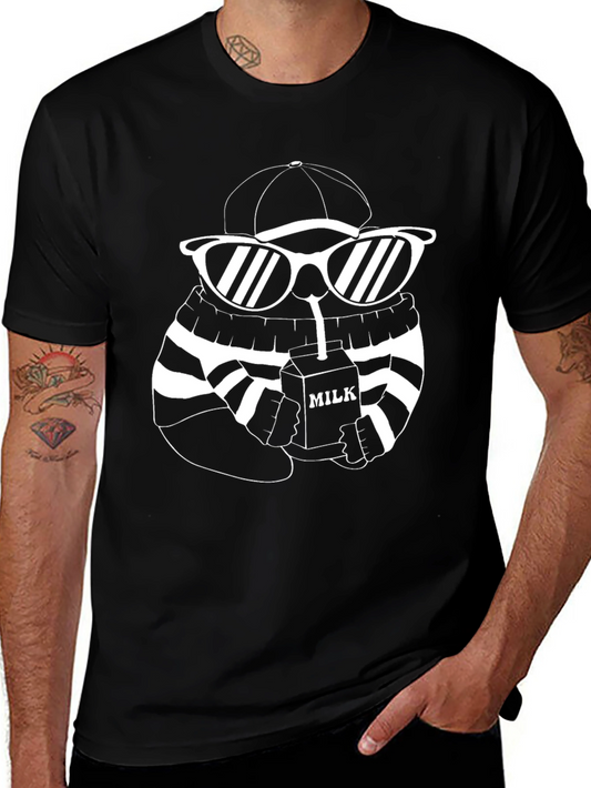 Cool Milk Cartoon T-Shirt
