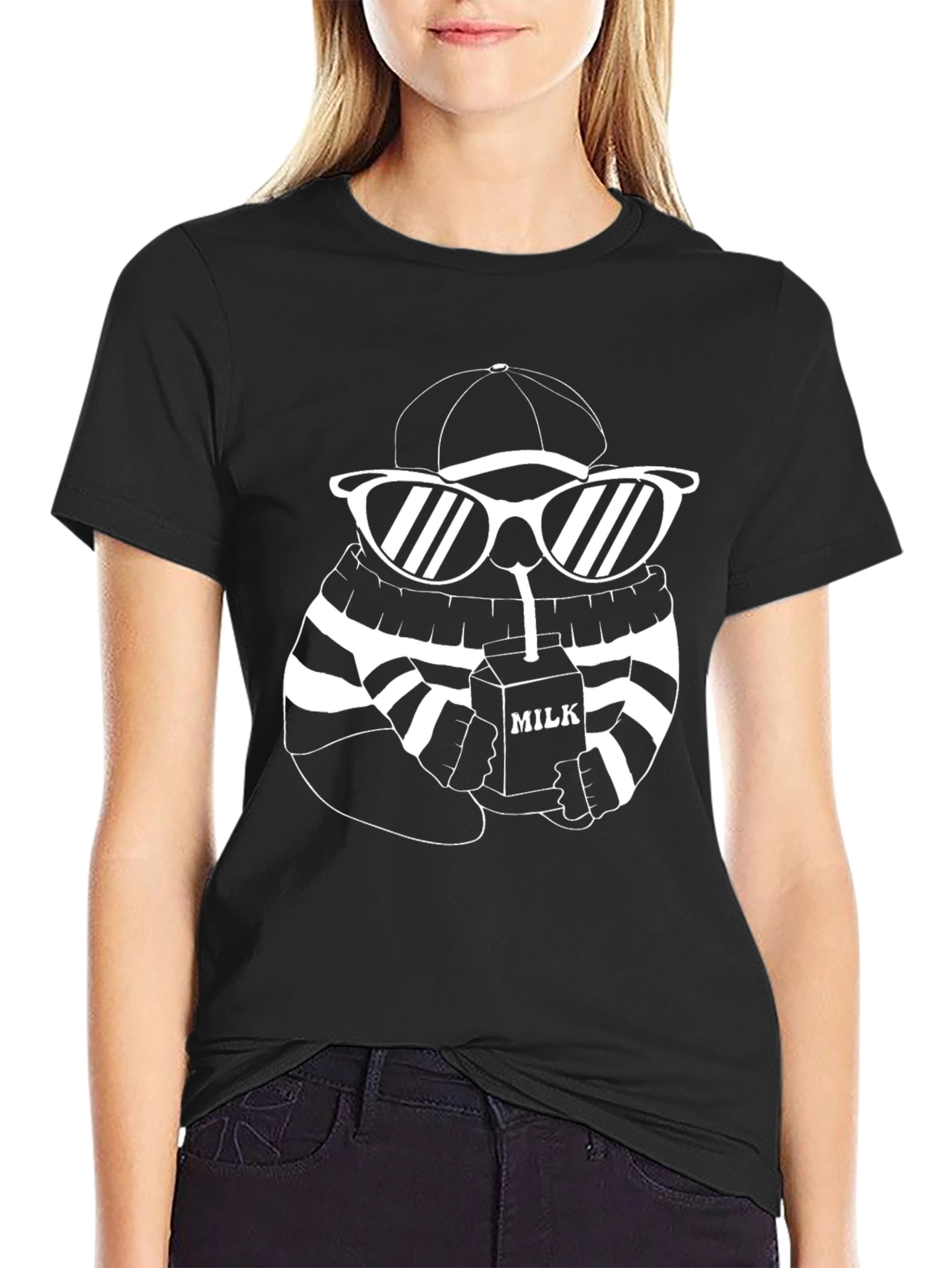 Cool Milk Cartoon T-Shirt