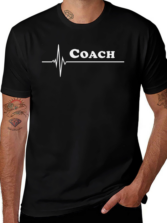 Coach Heartbeat T-Shirt - Black Cotton Tee