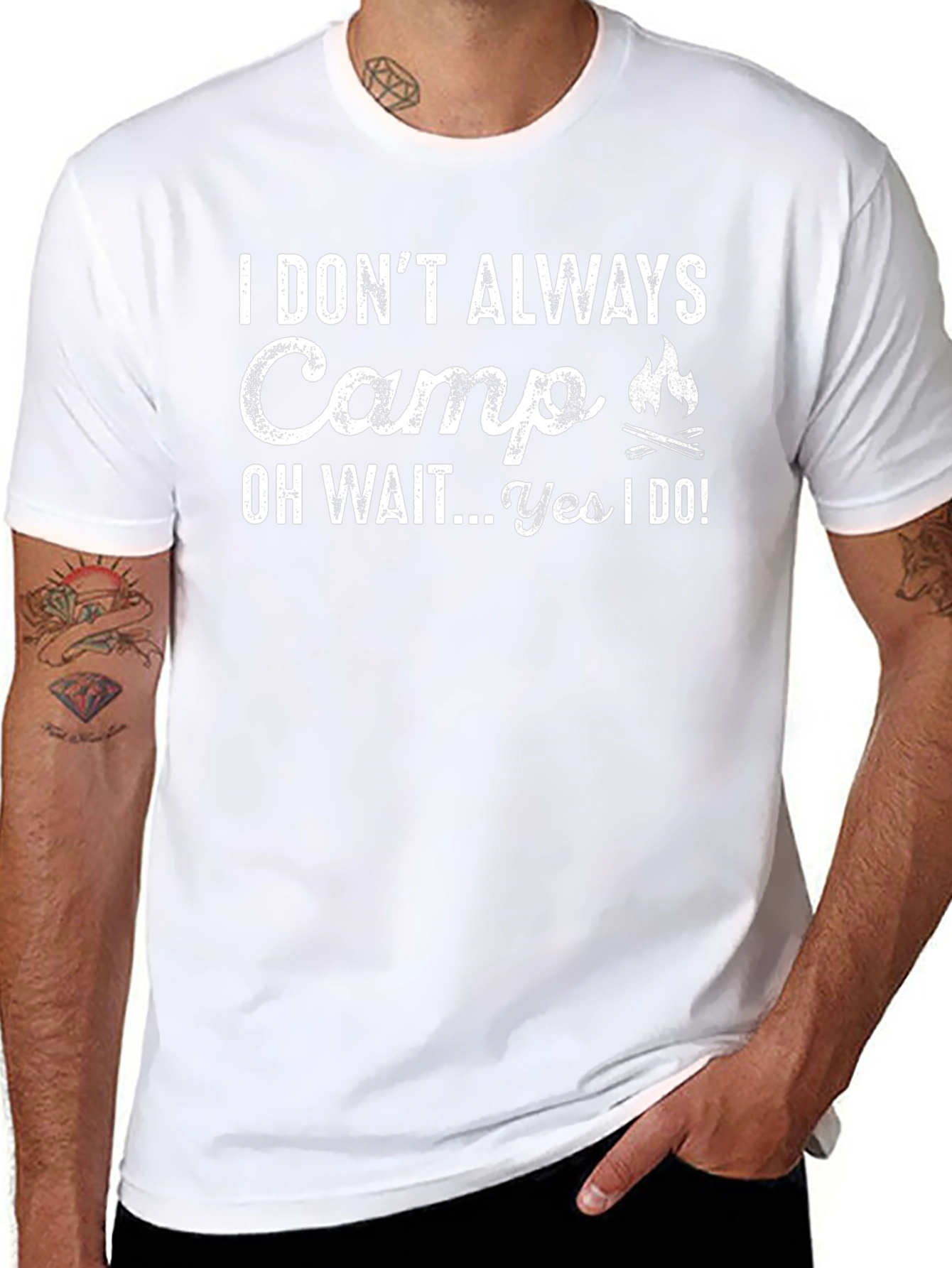 Funny Camping T-Shirt - I Dont Always Camp