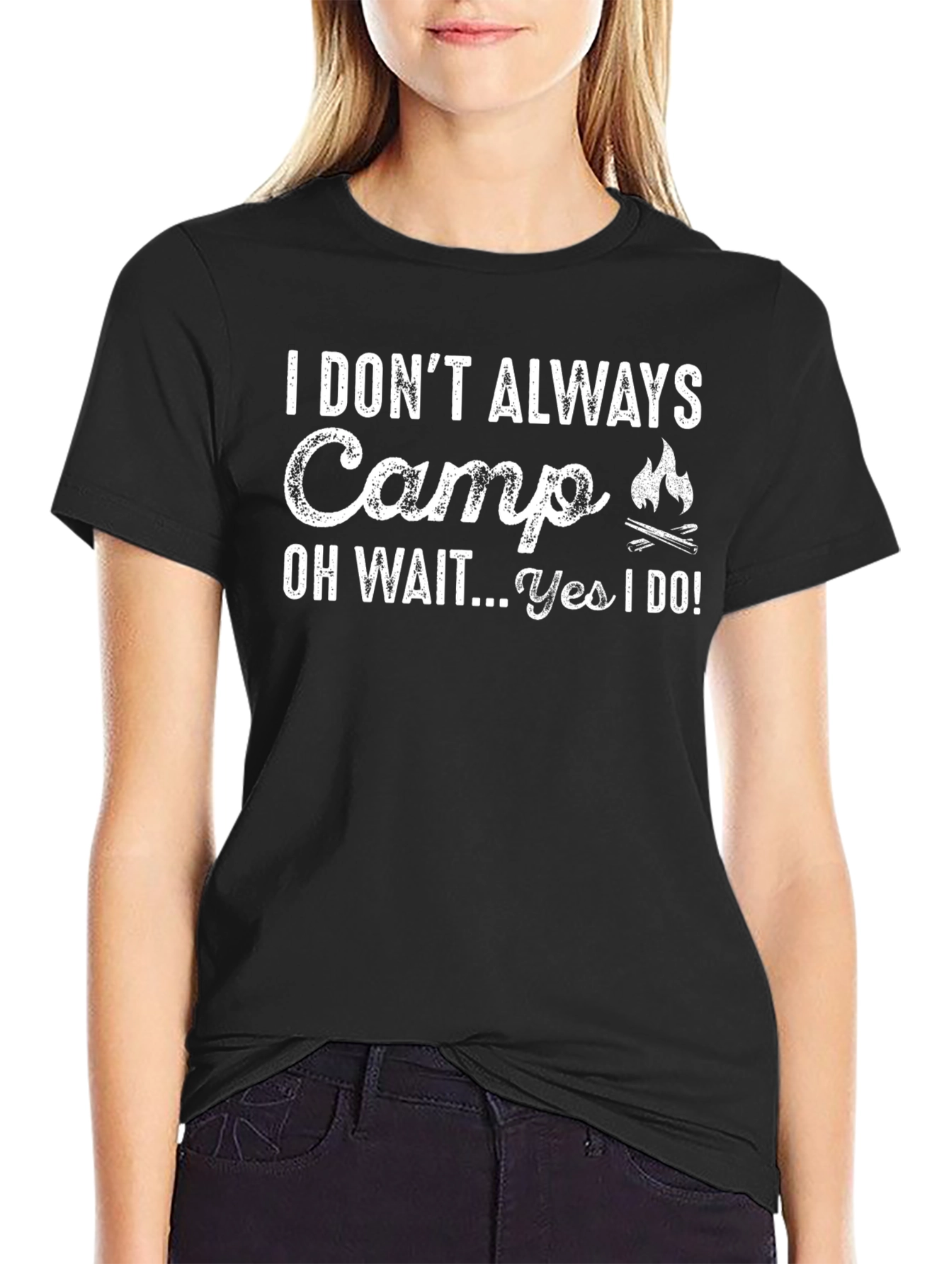 Funny Camping T-Shirt - I Dont Always Camp
