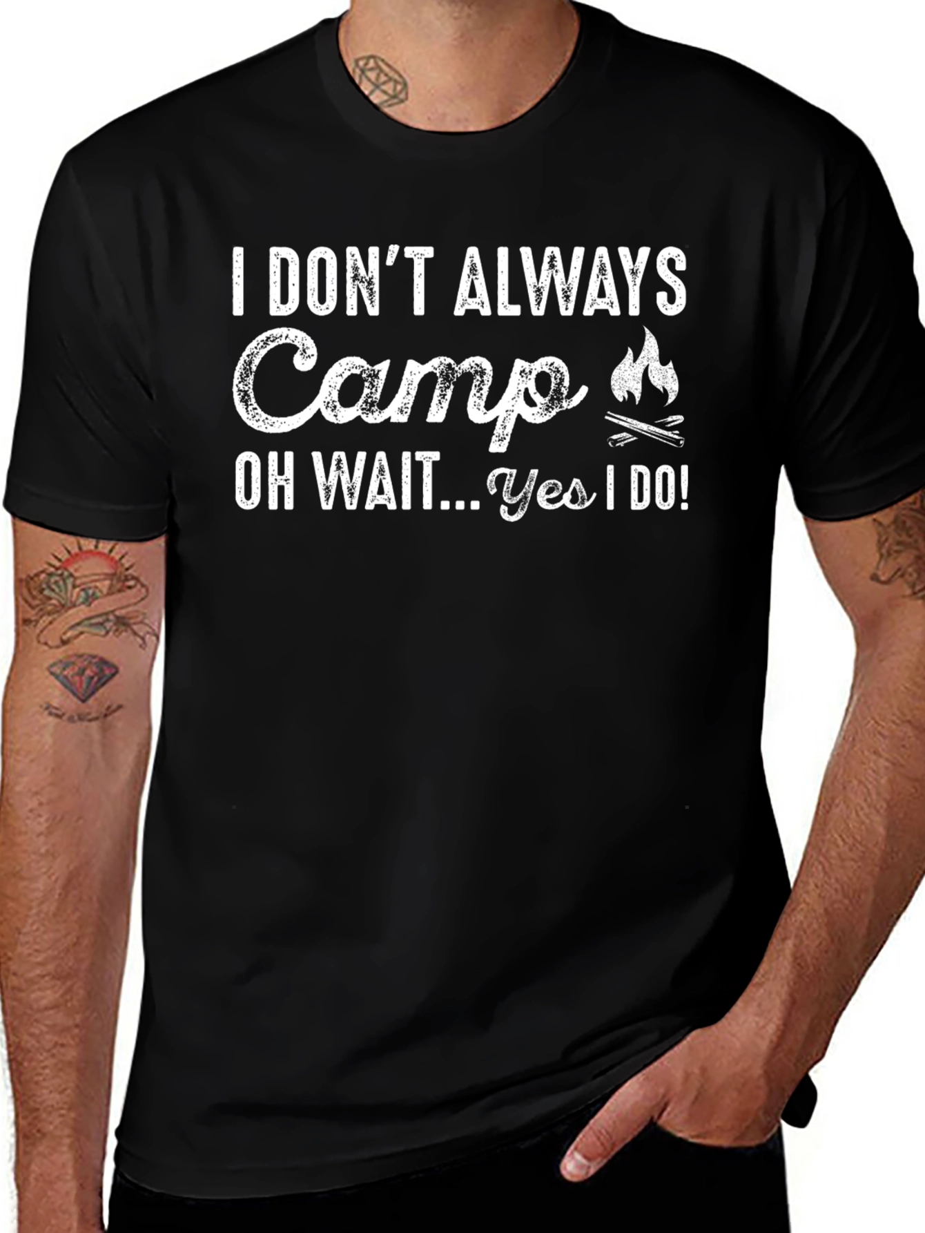 Funny Camping T-Shirt - I Dont Always Camp