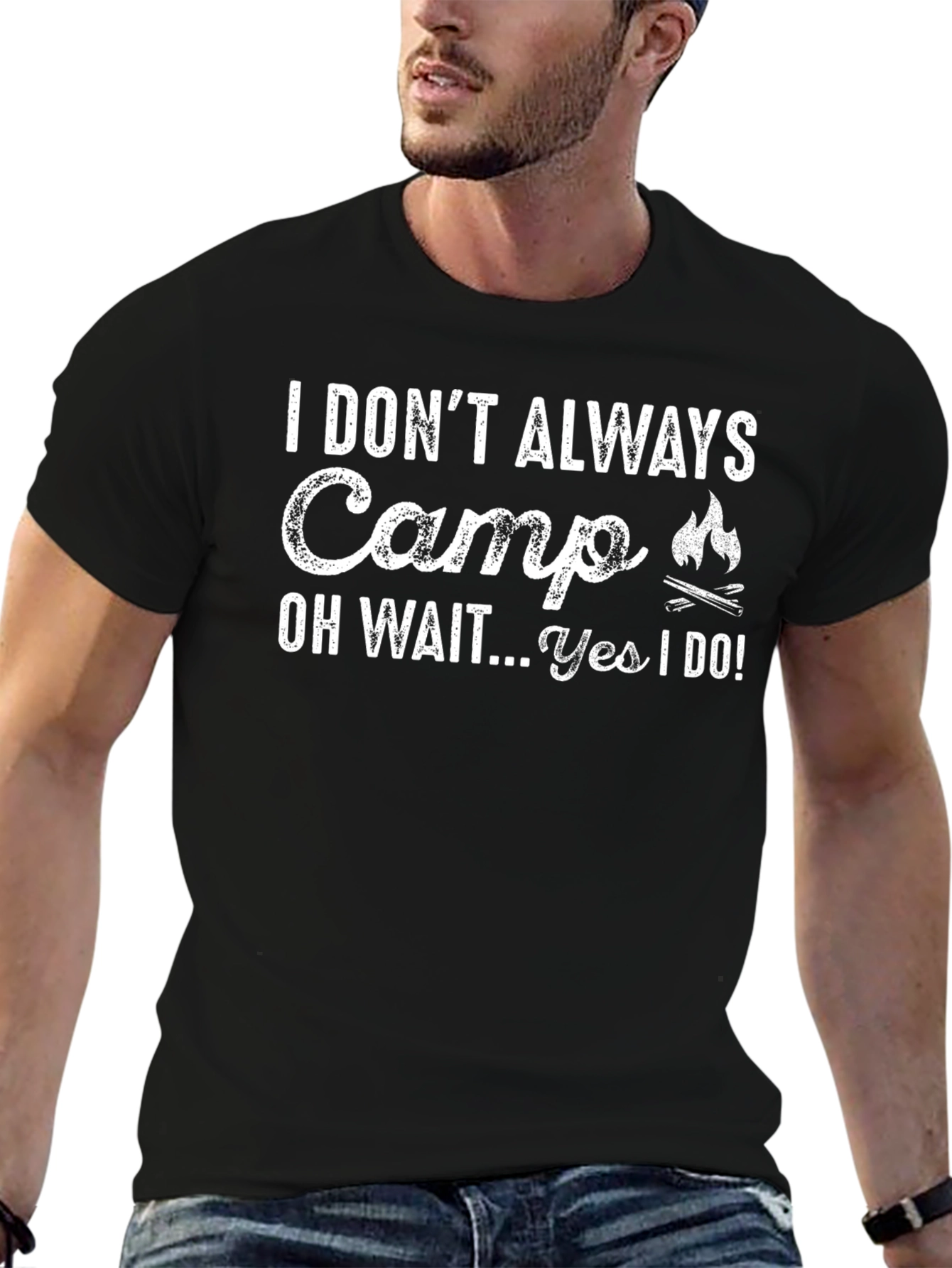 Funny Camping T-Shirt - I Dont Always Camp
