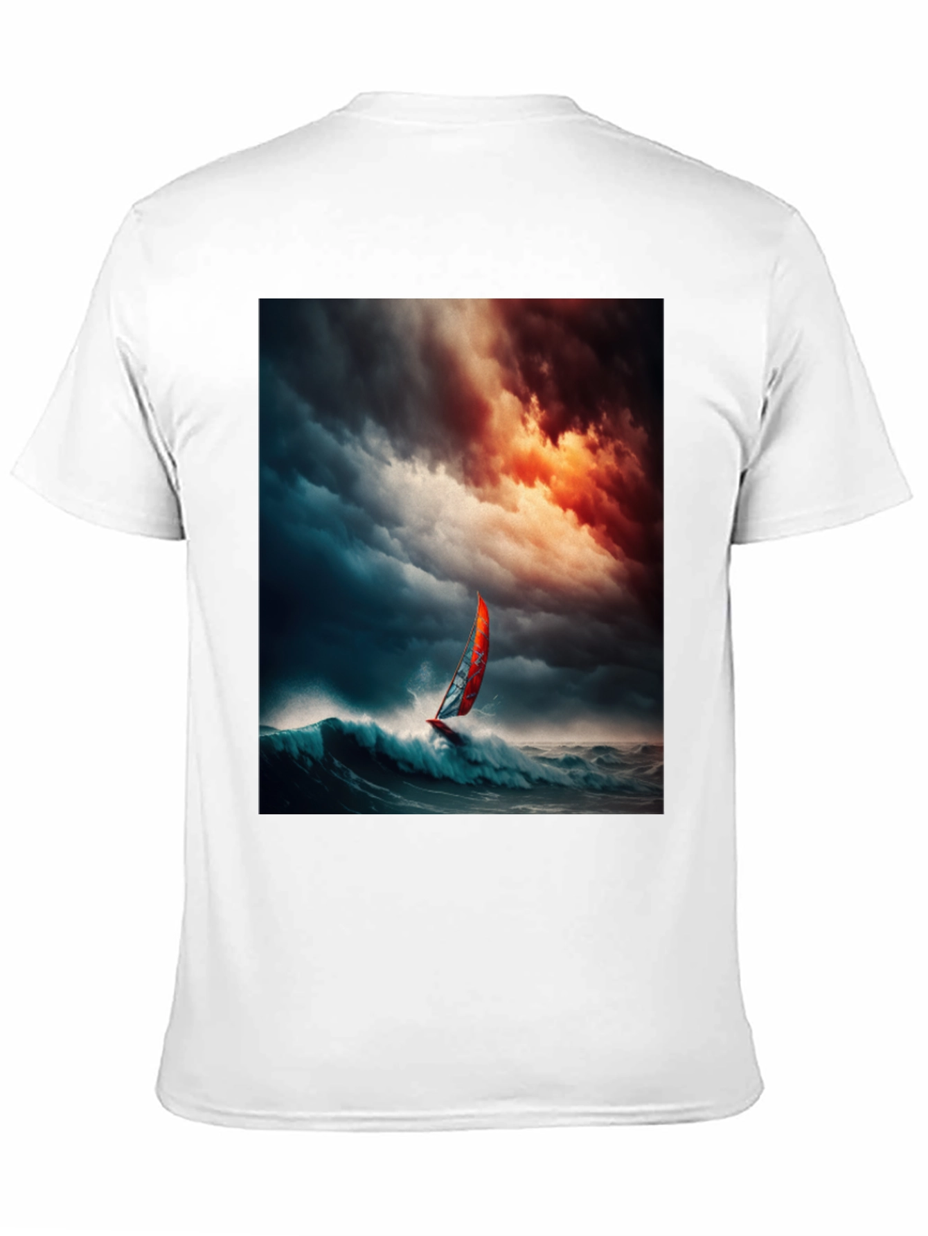 Ocean Storm Windsurfer Graphic T-Shirt