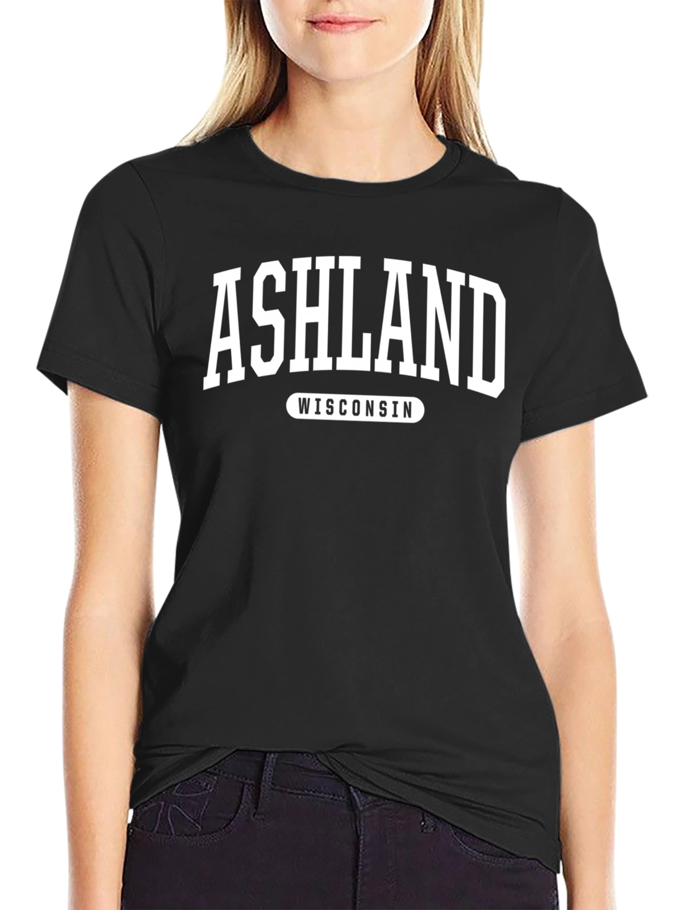 Ashland Wisconsin Black T-Shirt