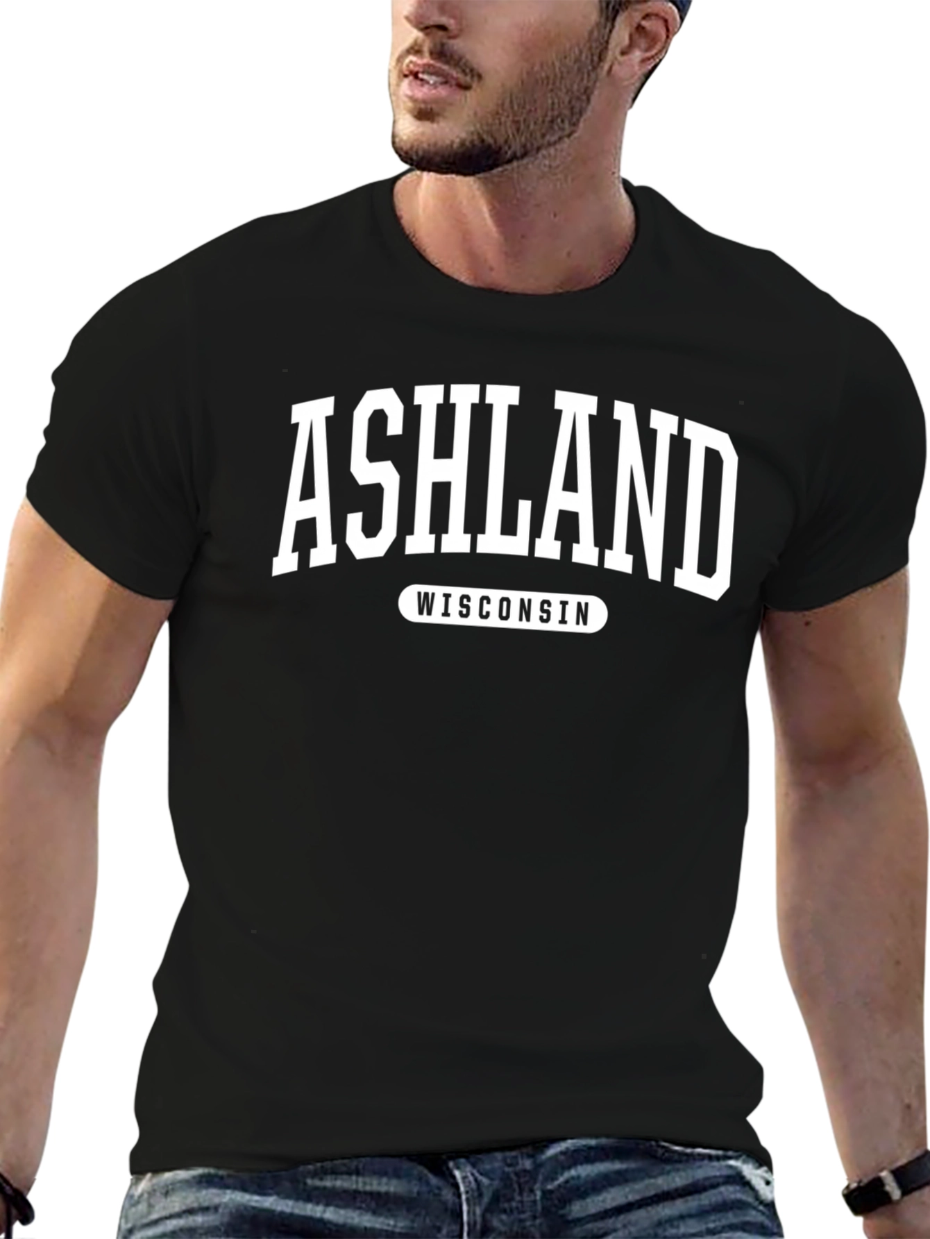 Ashland Wisconsin Black T-Shirt
