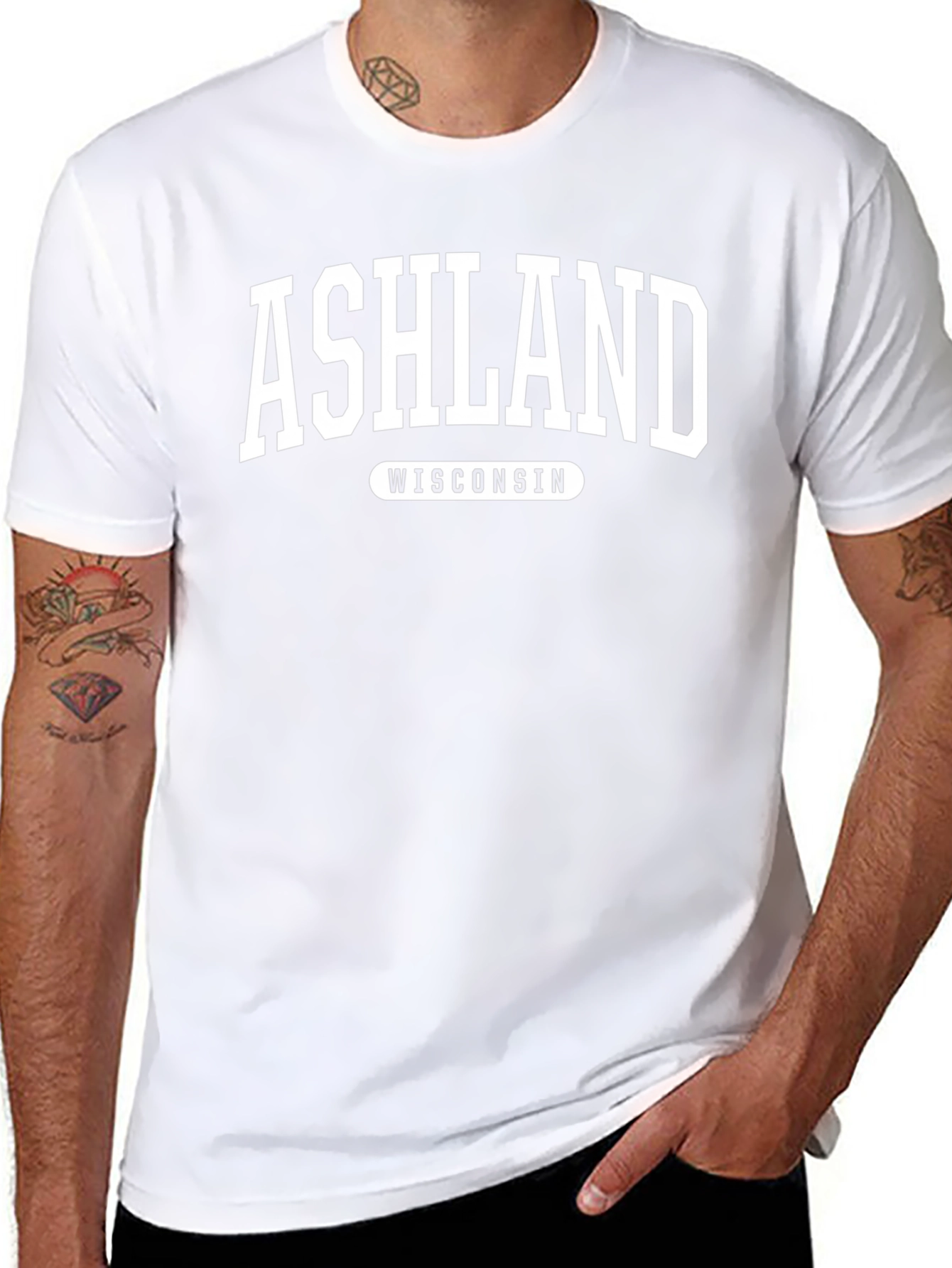 Ashland Wisconsin Black T-Shirt