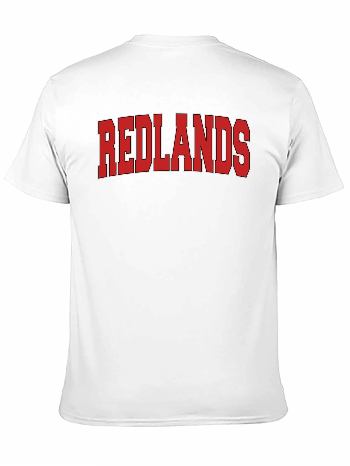 Redlands Graphic Tee - Bold Red Text on Black