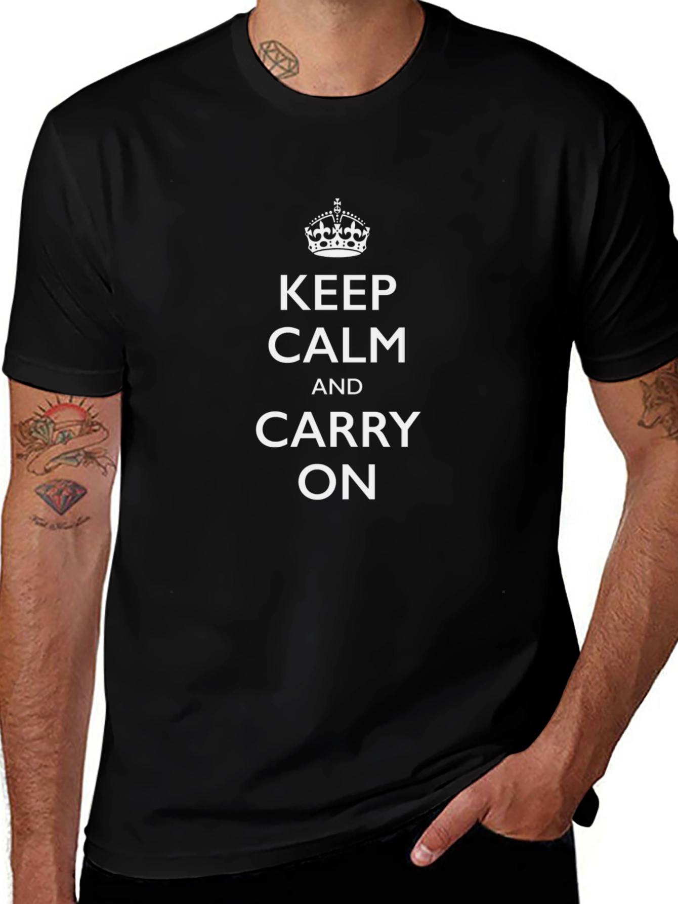 Keep Calm T-Shirt - Classic Slogan Tee