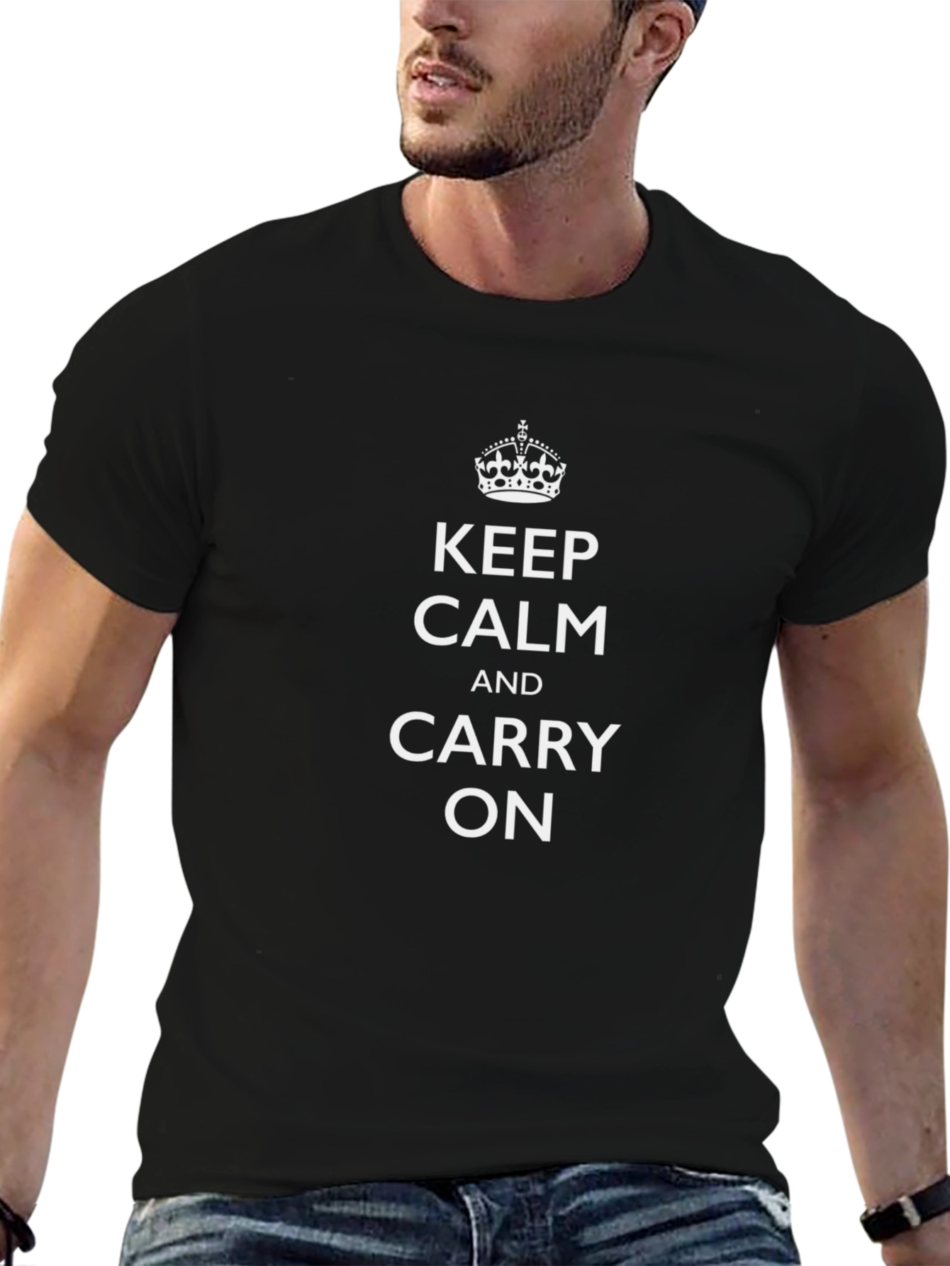 Keep Calm T-Shirt - Classic Slogan Tee