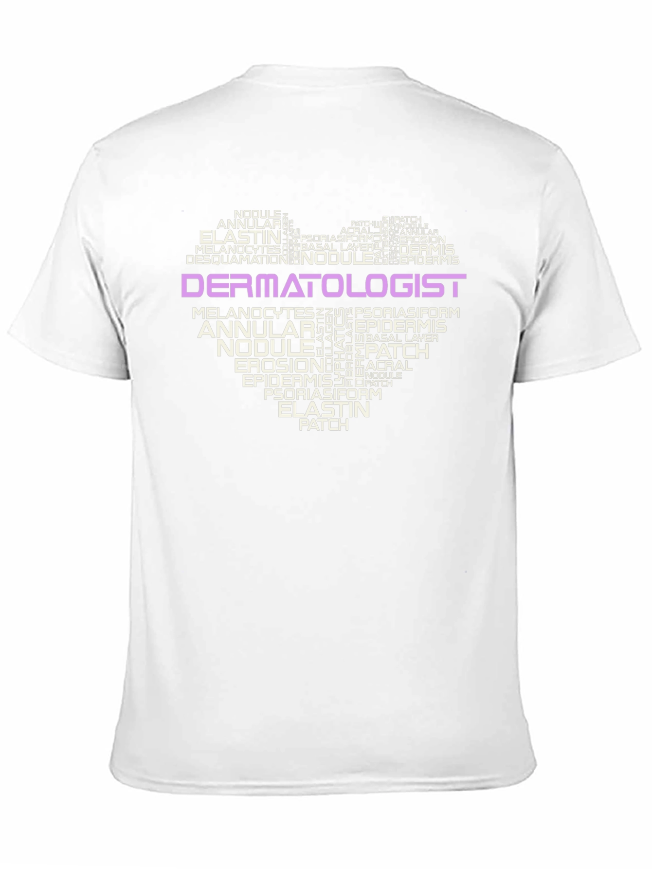 Dermatologist Word Art Heart T-Shirt