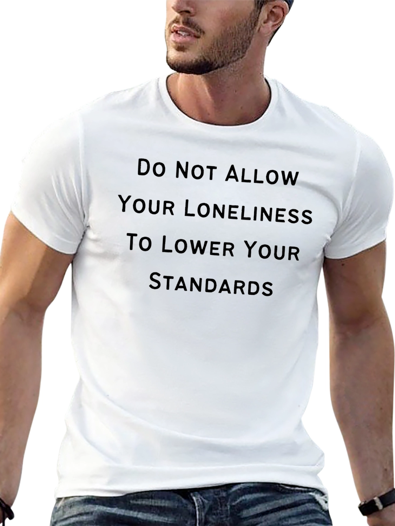 Motivational Black T-Shirt - Loneliness Standards