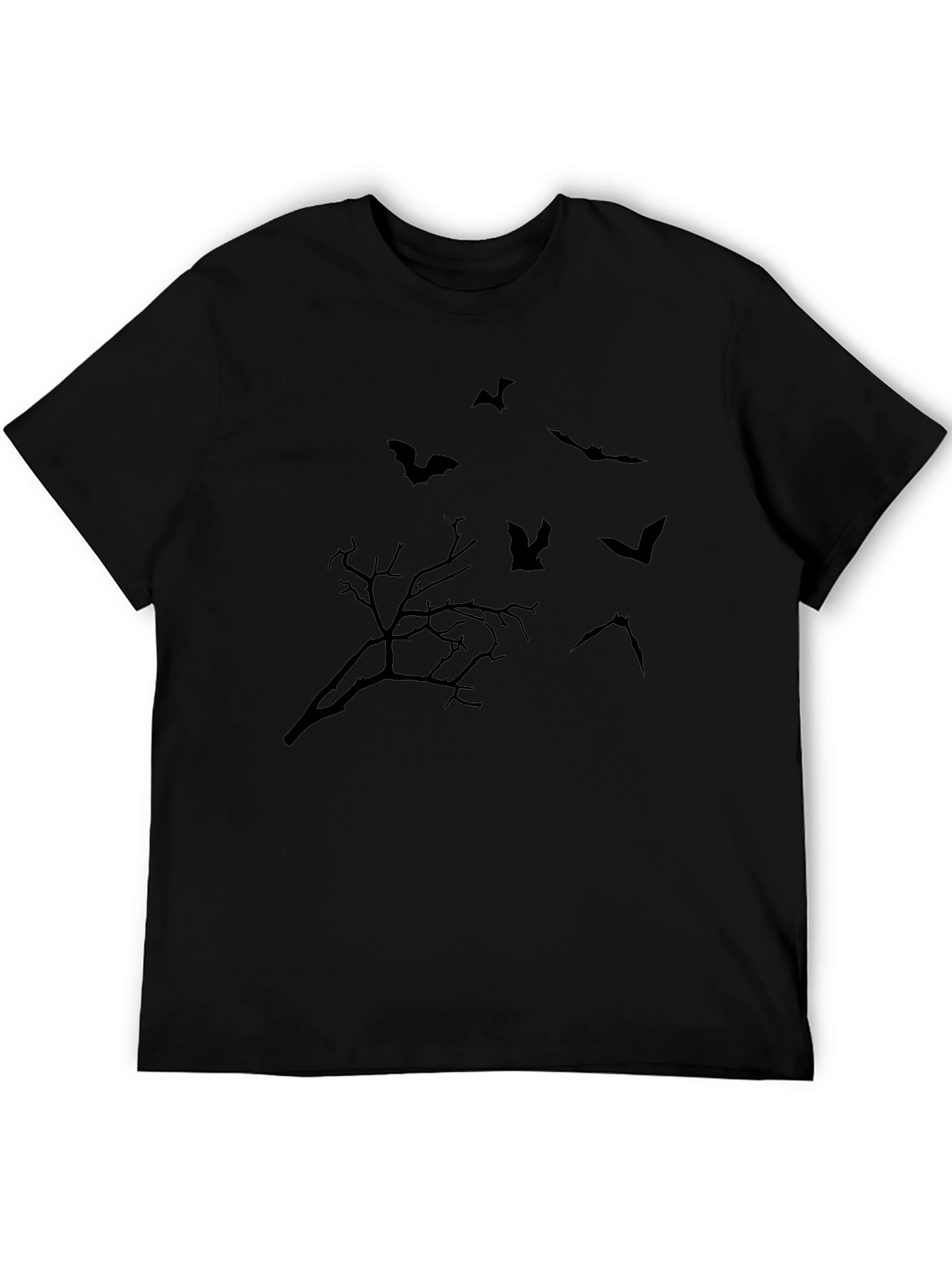 Halloween Bat & Tree Graphic Tee