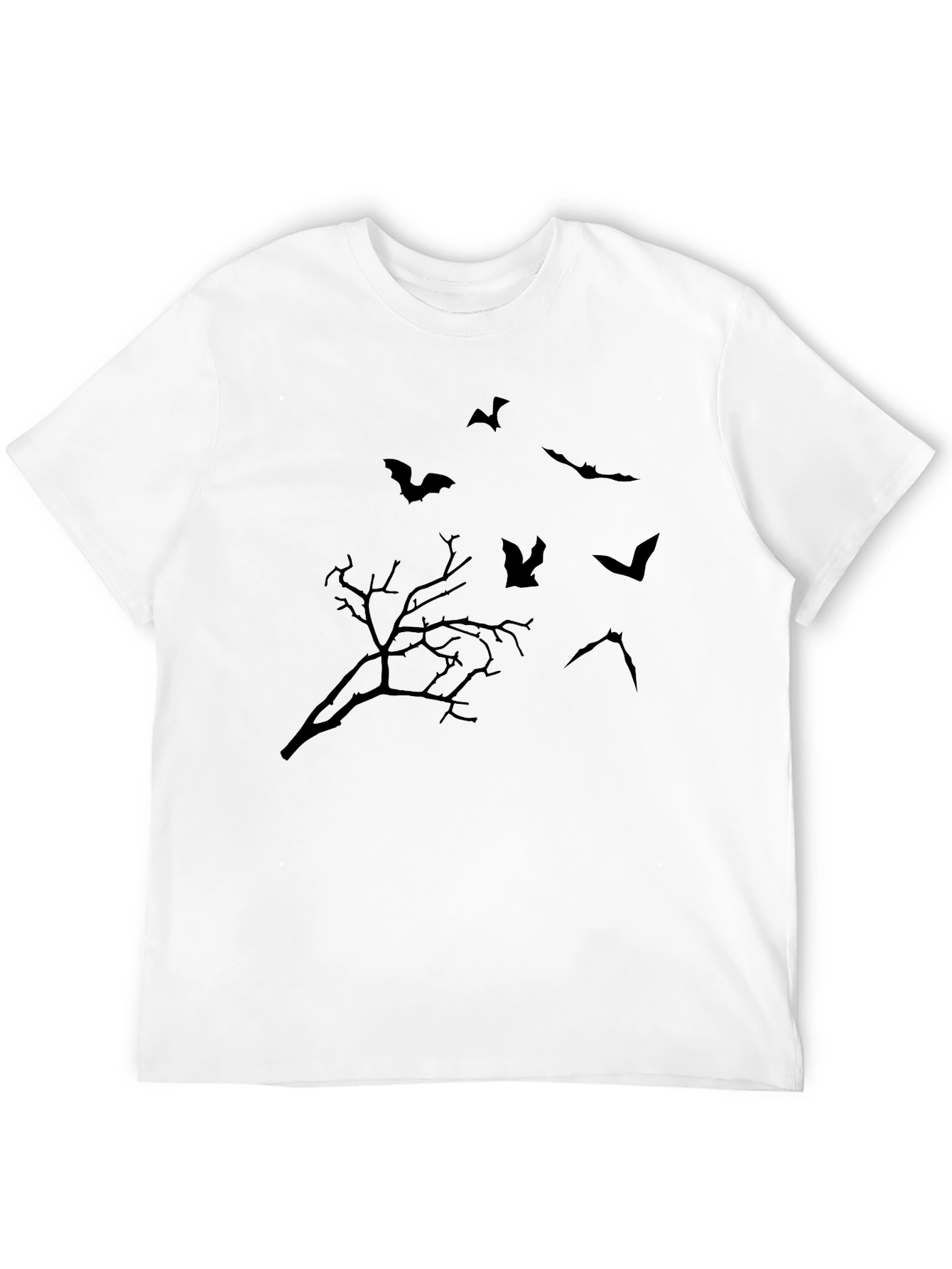 Halloween Bat & Tree Graphic Tee