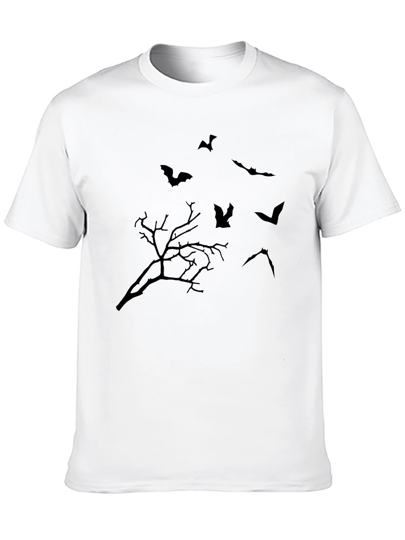 Halloween Bat & Tree Graphic Tee