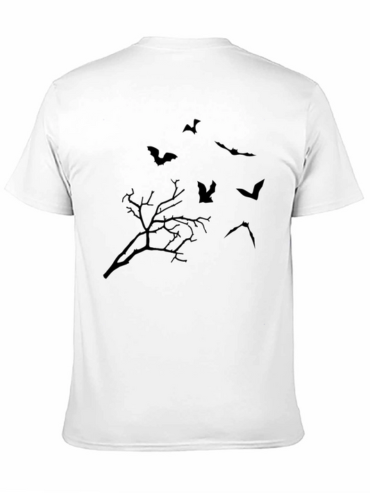 Halloween Bat & Tree Graphic Tee
