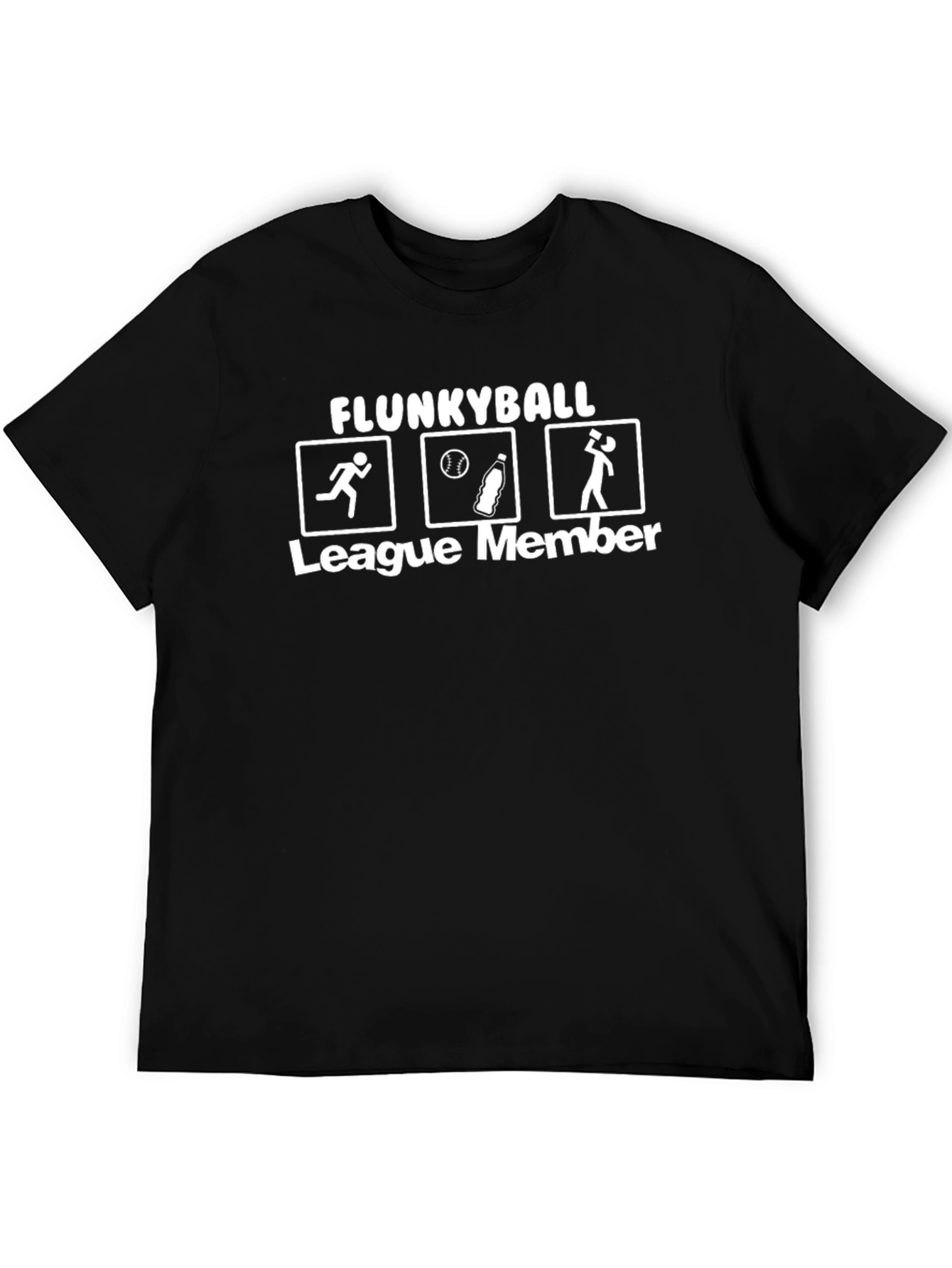 Flunkyball League Member Black Graphic T-Shirt