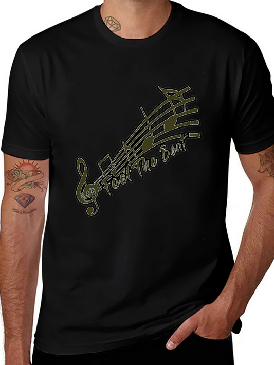 Feel The Beat Graphic Tee - Black