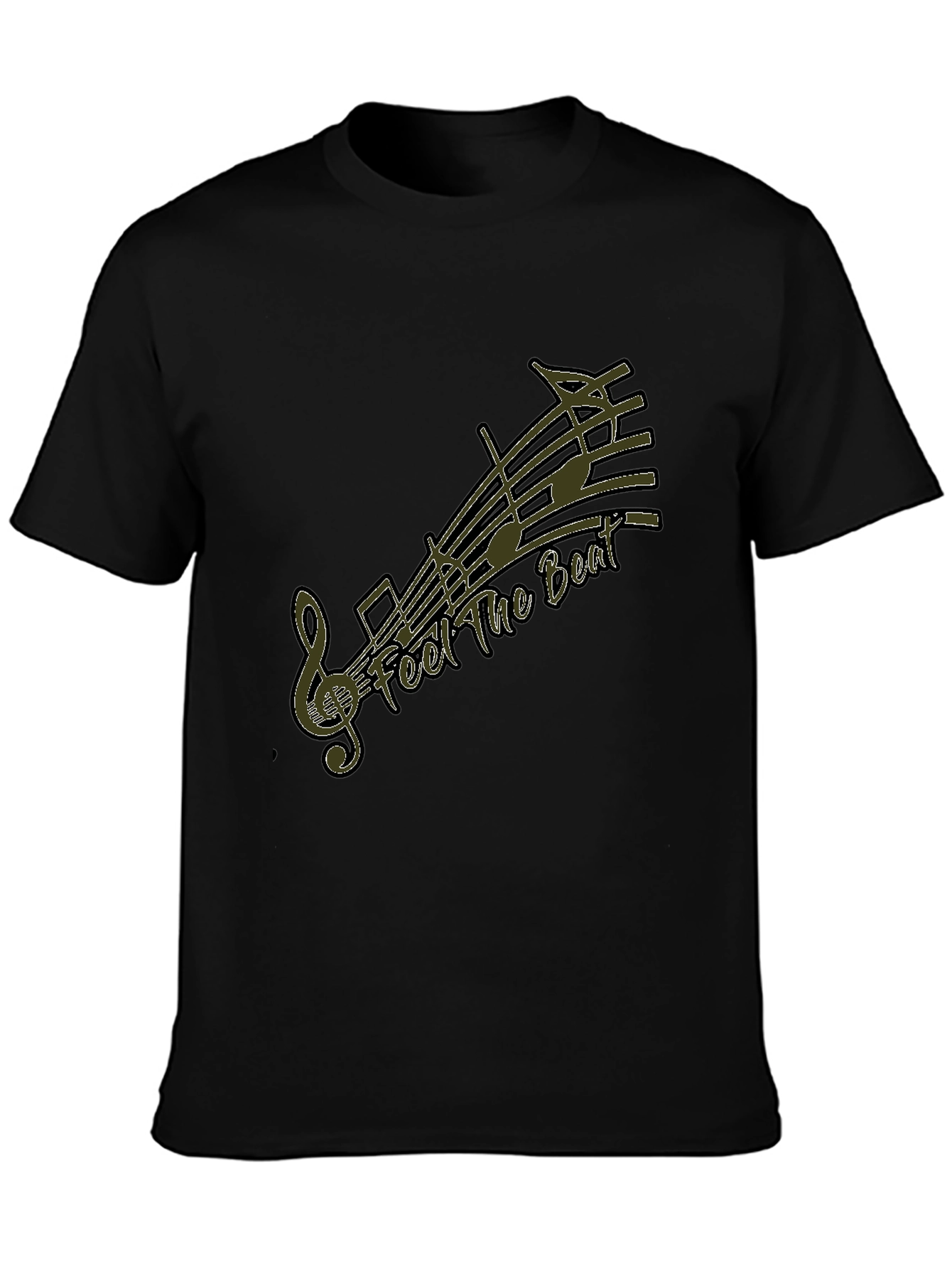 Feel The Beat Graphic Tee - Black