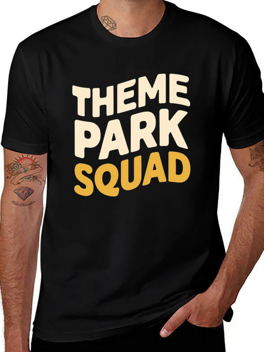 Theme Park Squad T-Shirt - Comfortable Black Tee