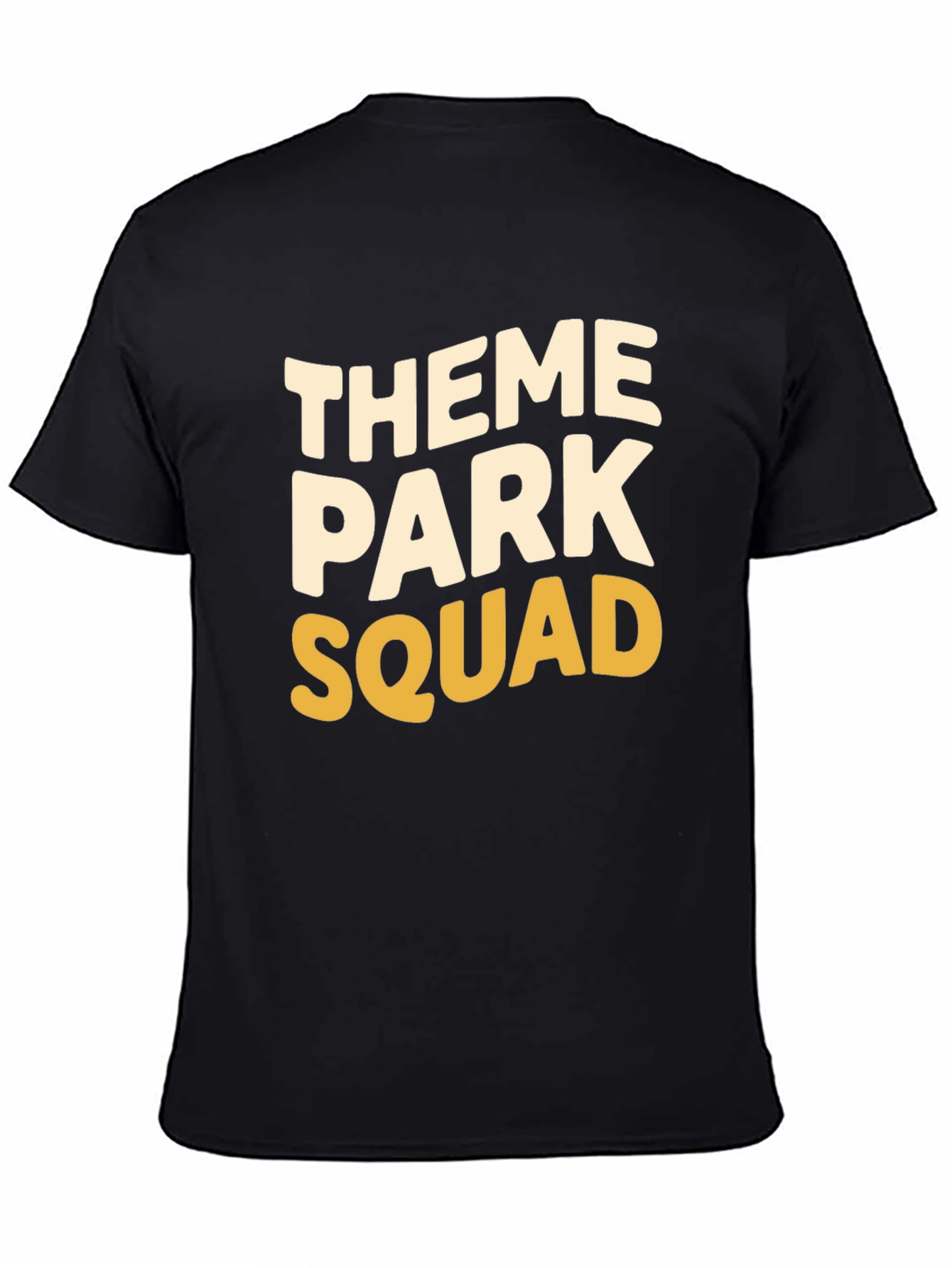 Theme Park Squad T-Shirt - Comfortable Black Tee