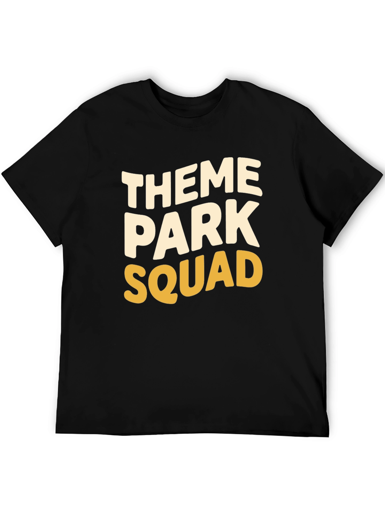 Theme Park Squad T-Shirt - Comfortable Black Tee