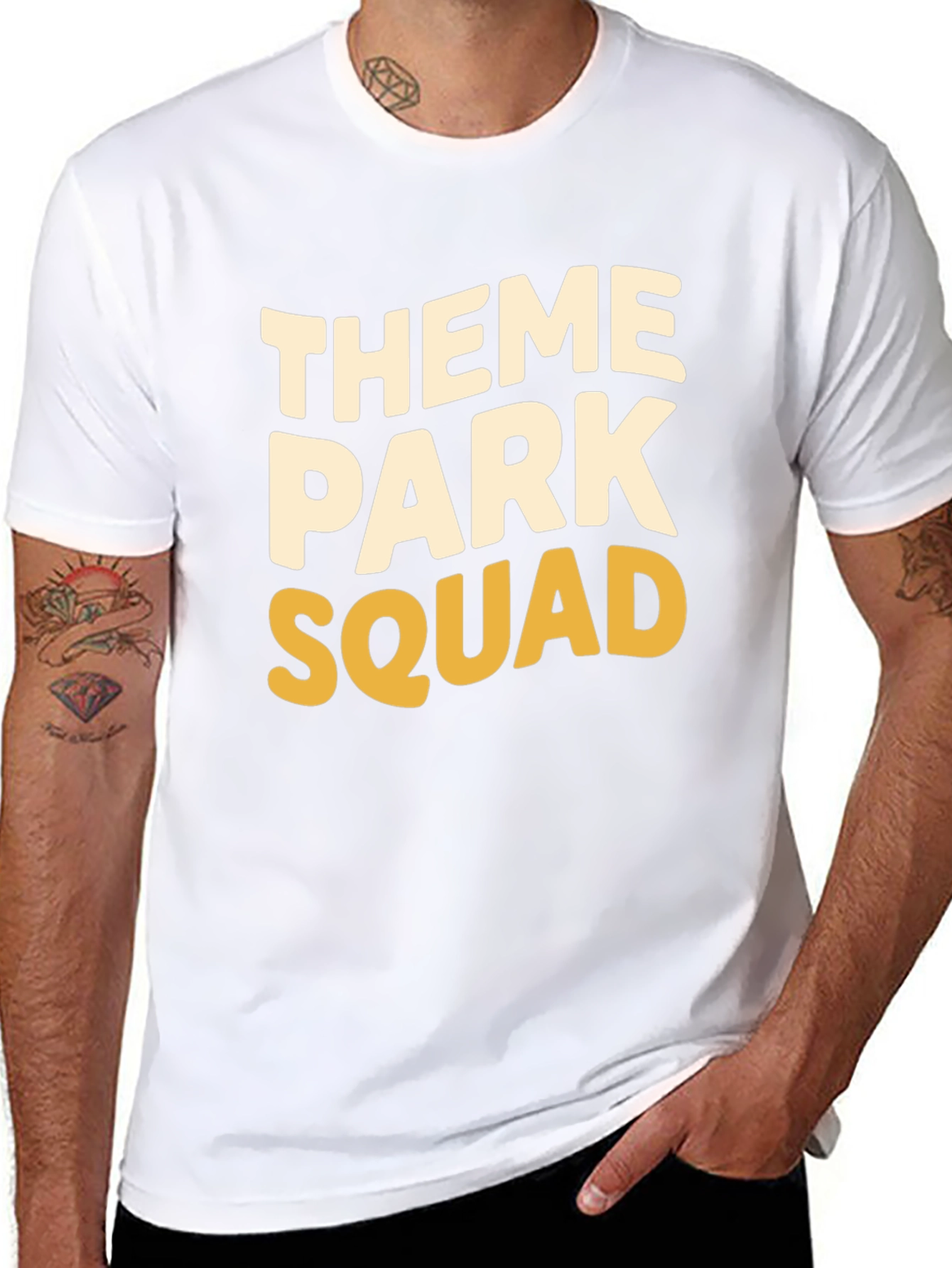 Theme Park Squad T-Shirt - Comfortable Black Tee