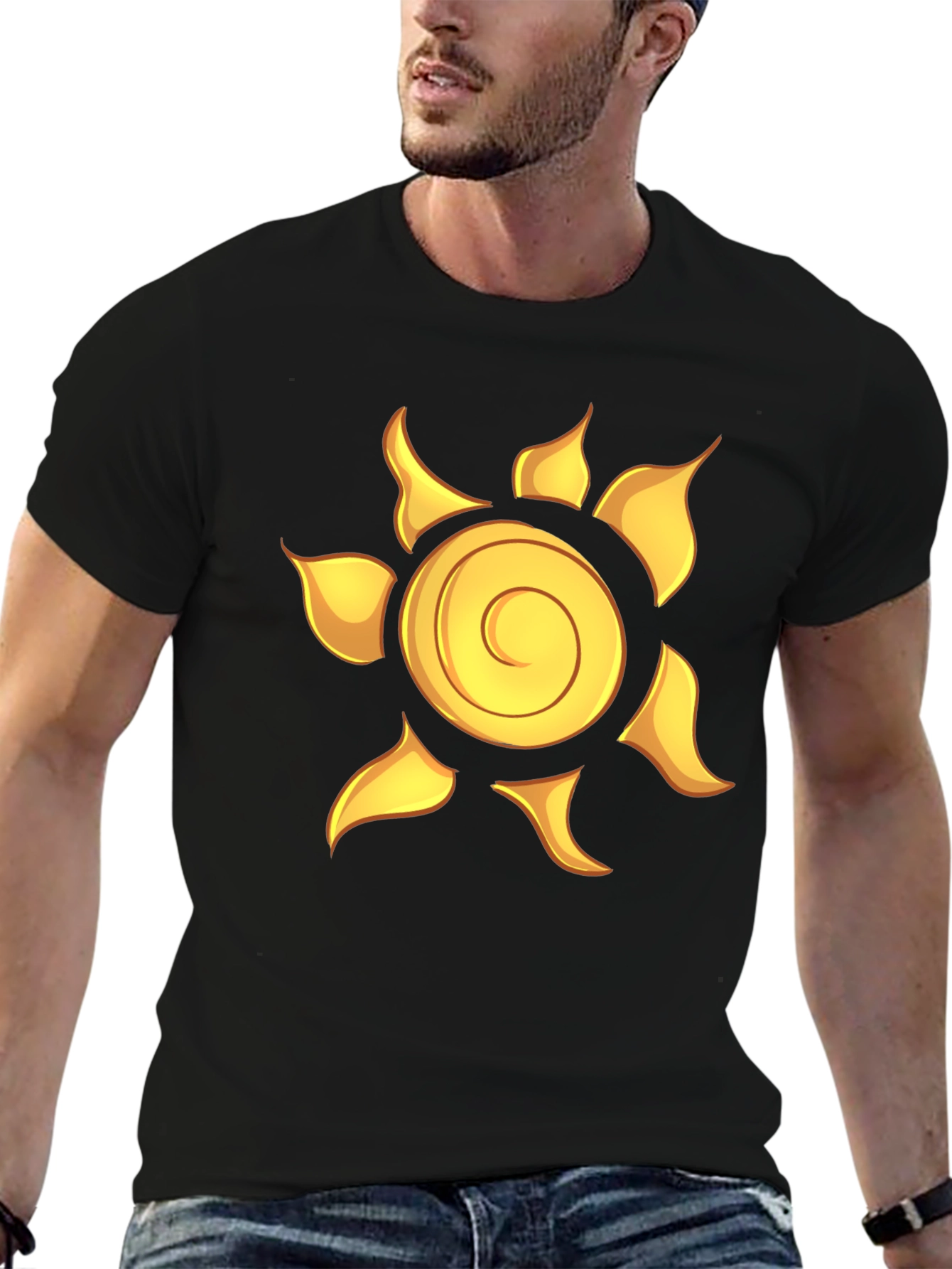 Rapunzel Sun Symbol T-Shirt Black
