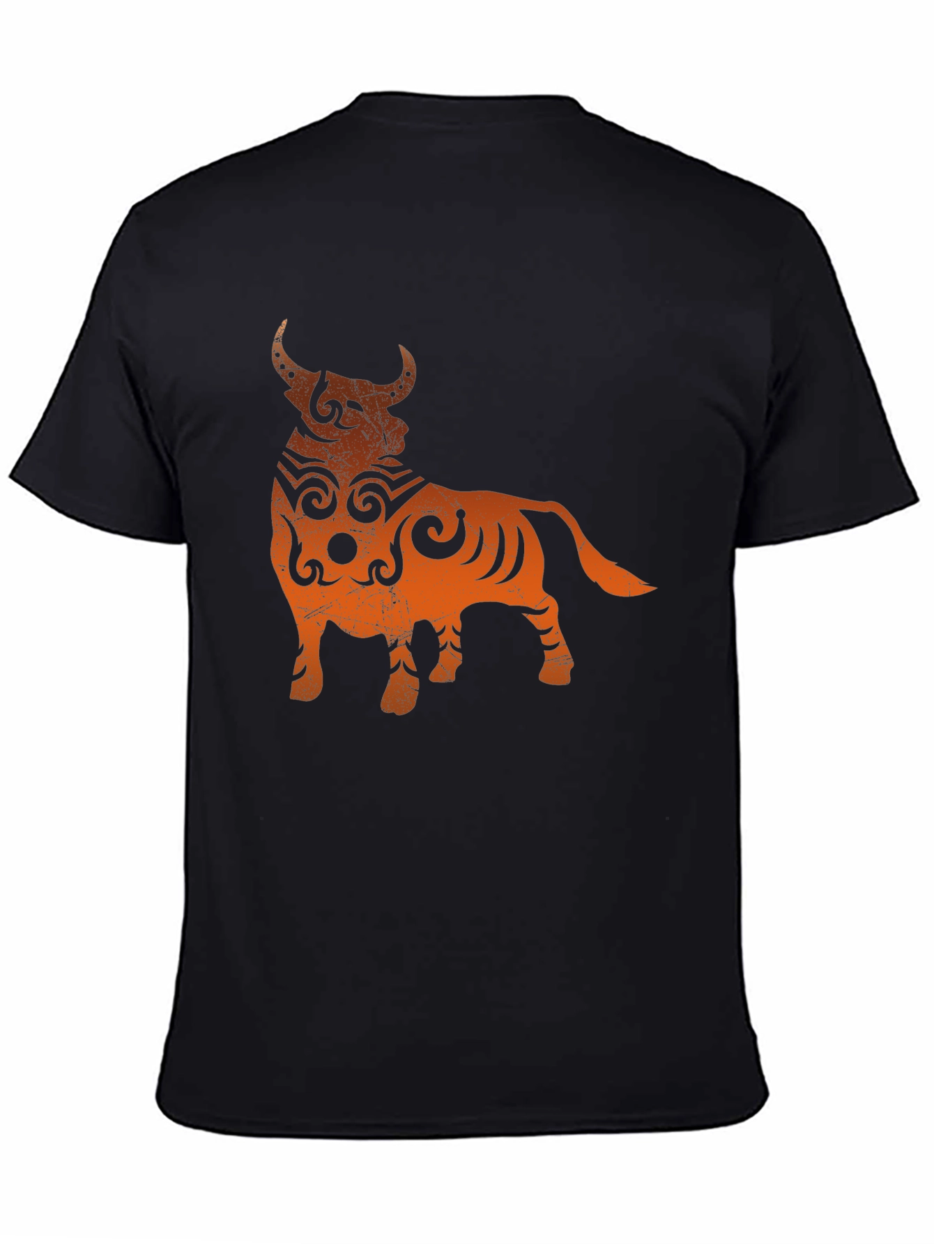 Taurus Graphic Tee - Black Cotton Blend