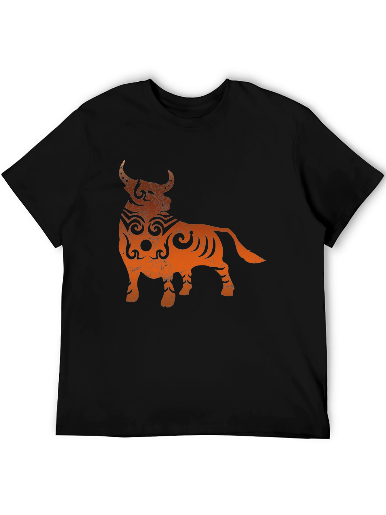 Taurus Graphic Tee - Black Cotton Blend