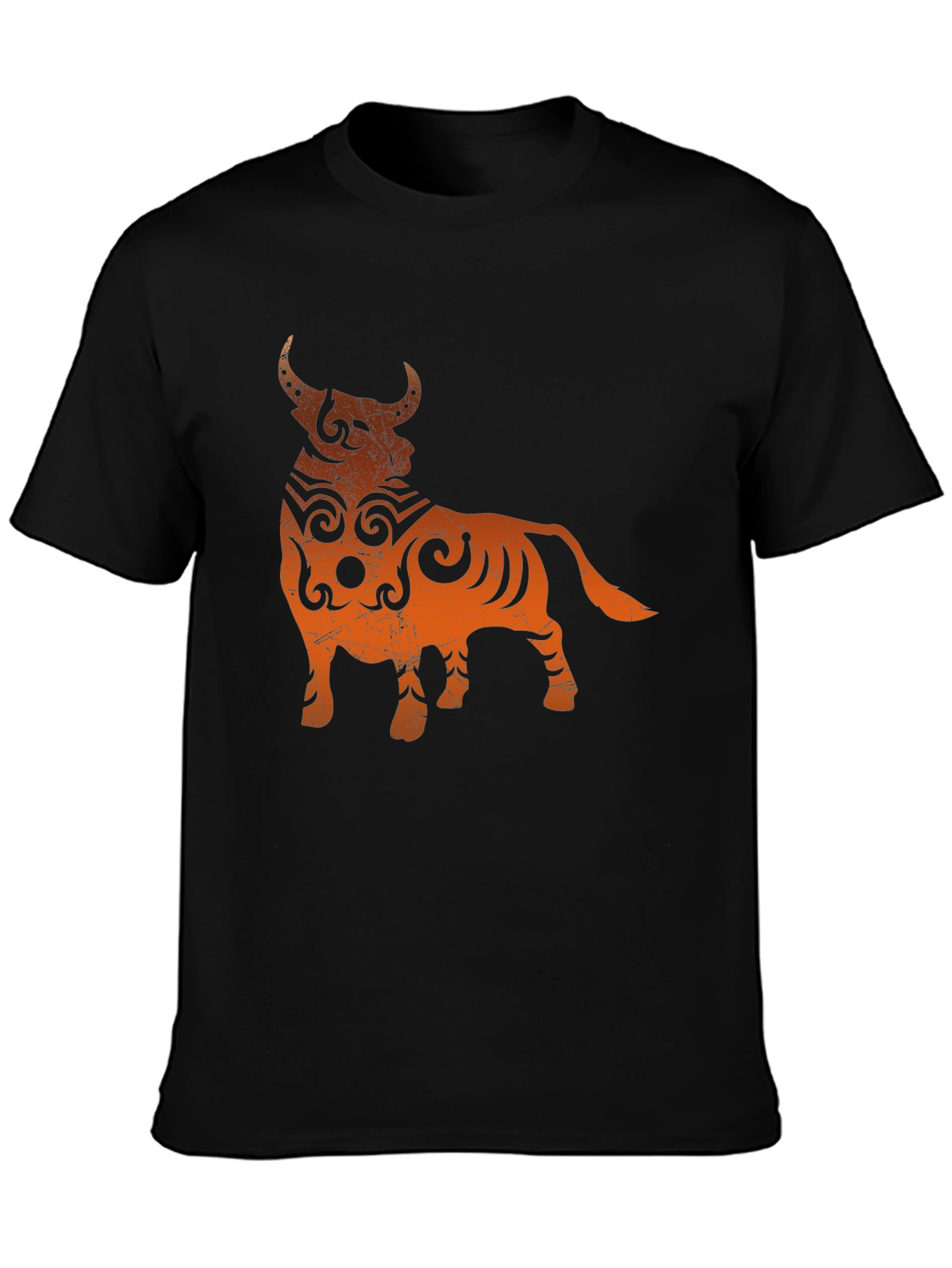 Taurus Graphic Tee - Black Cotton Blend