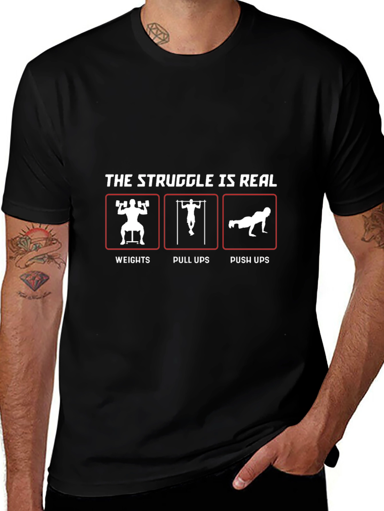 The Struggle Is Real Workout T-Shirt