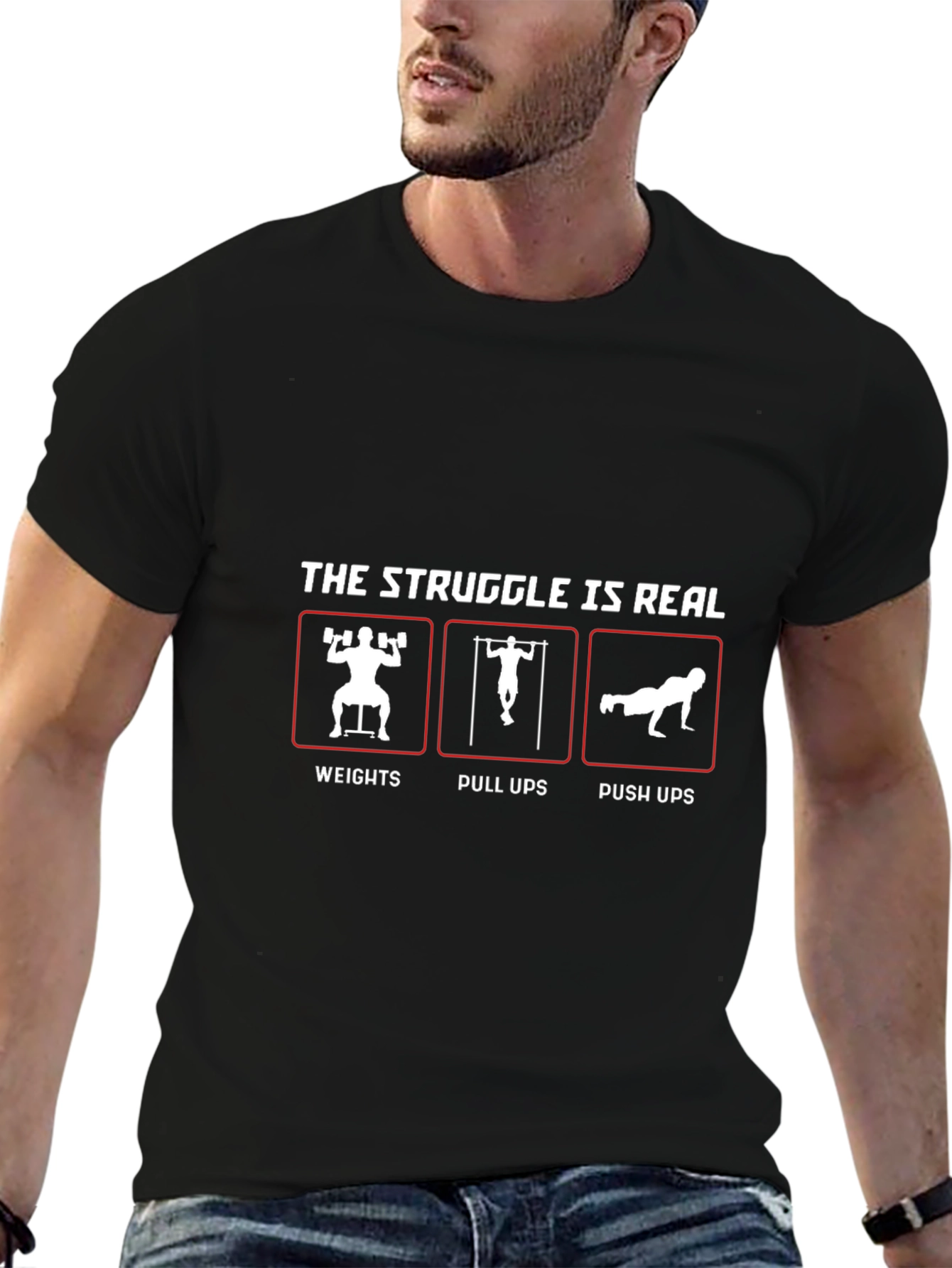 The Struggle Is Real Workout T-Shirt
