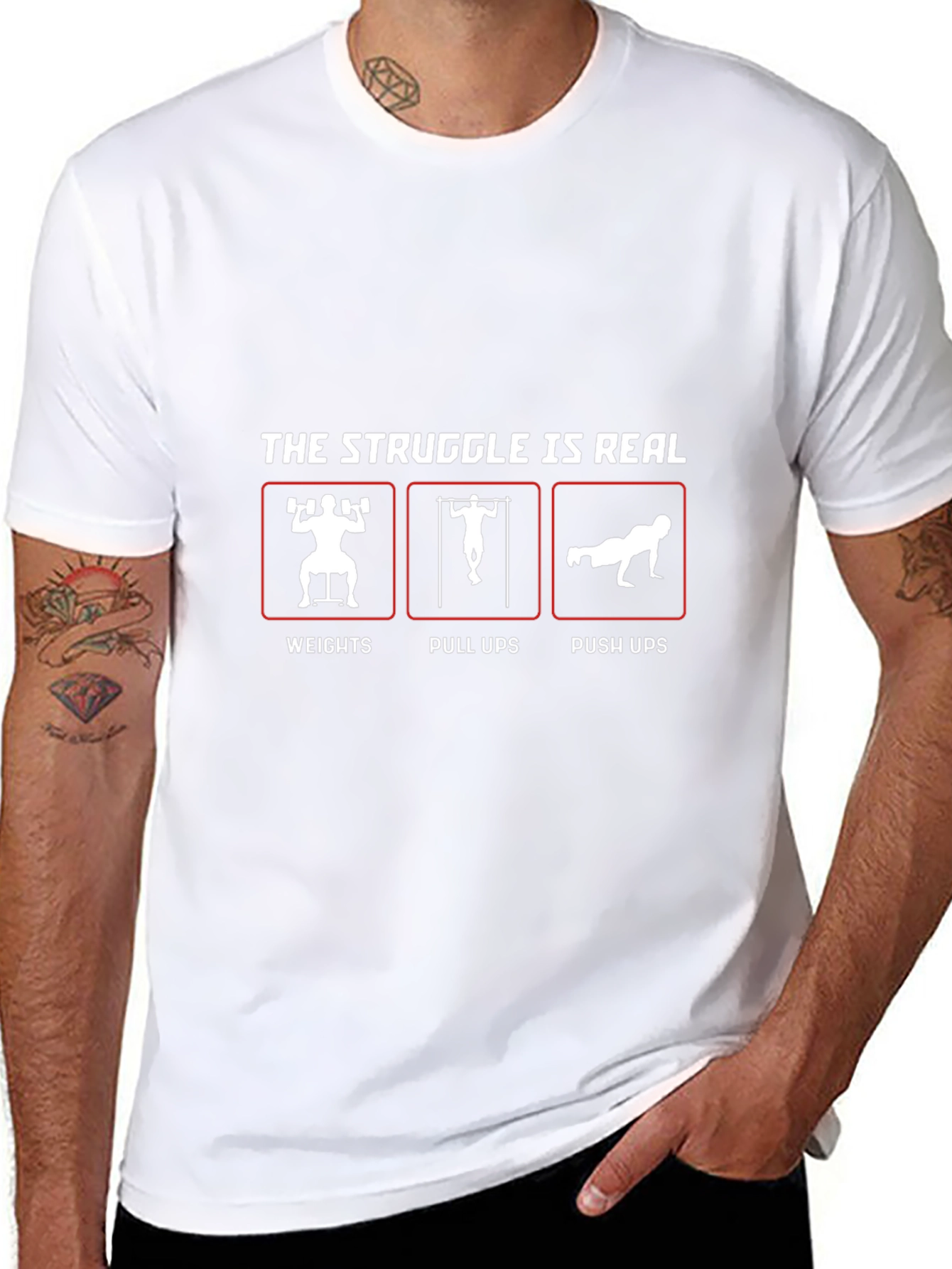 The Struggle Is Real Workout T-Shirt
