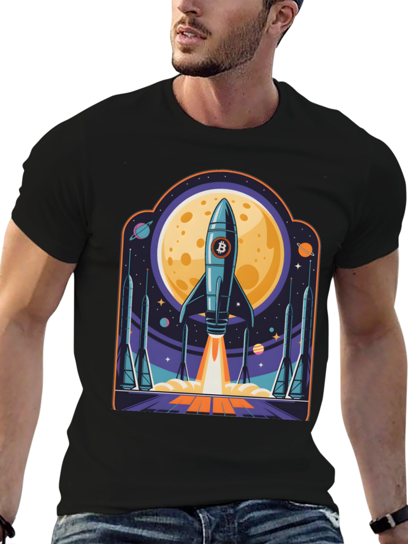 Bitcoin Rocket Launch T-Shirt