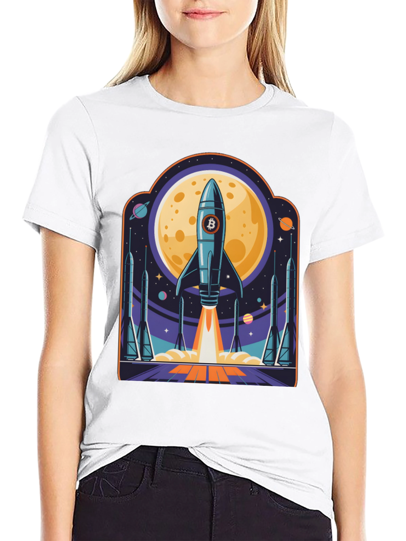Bitcoin Rocket Launch T-Shirt