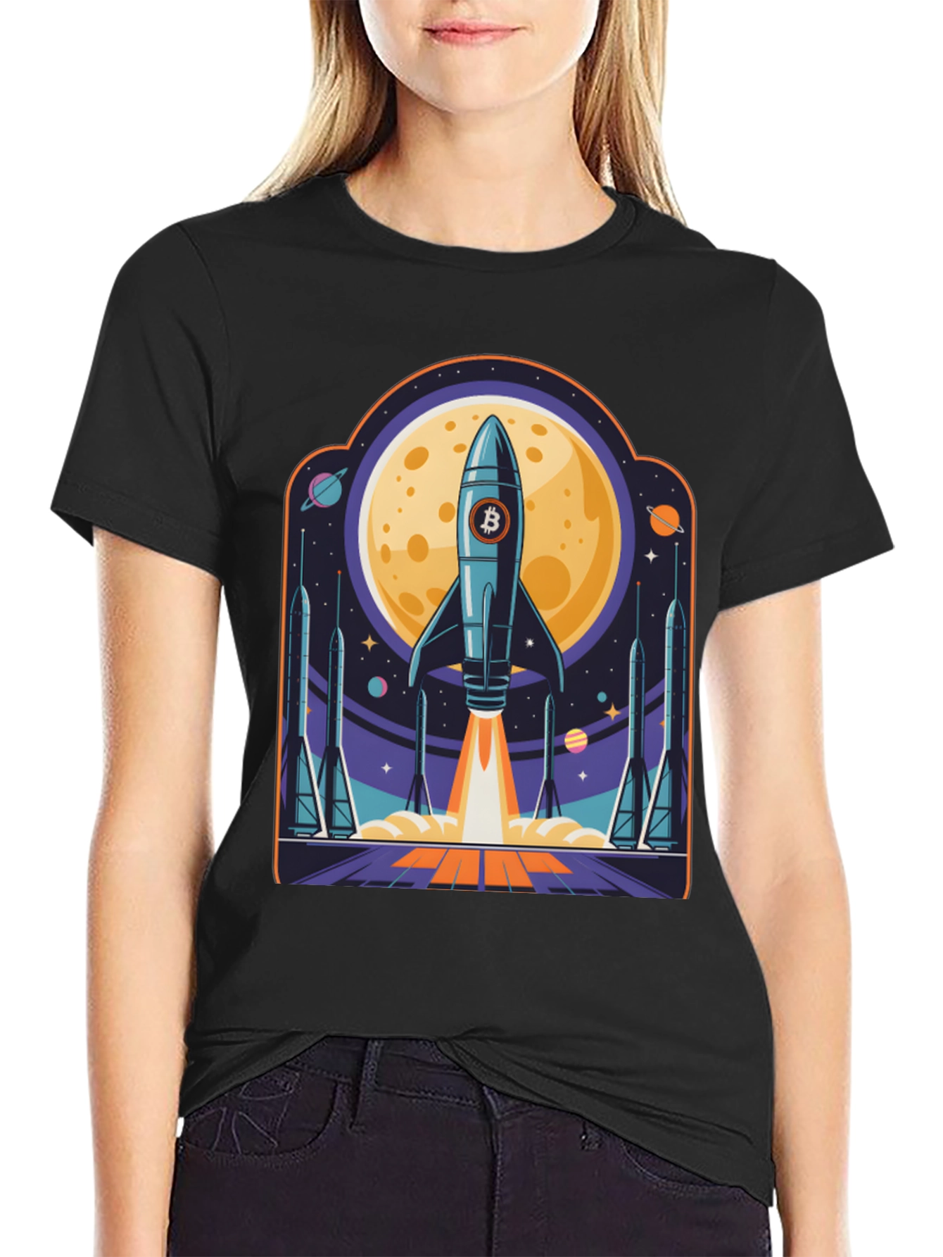 Bitcoin Rocket Launch T-Shirt