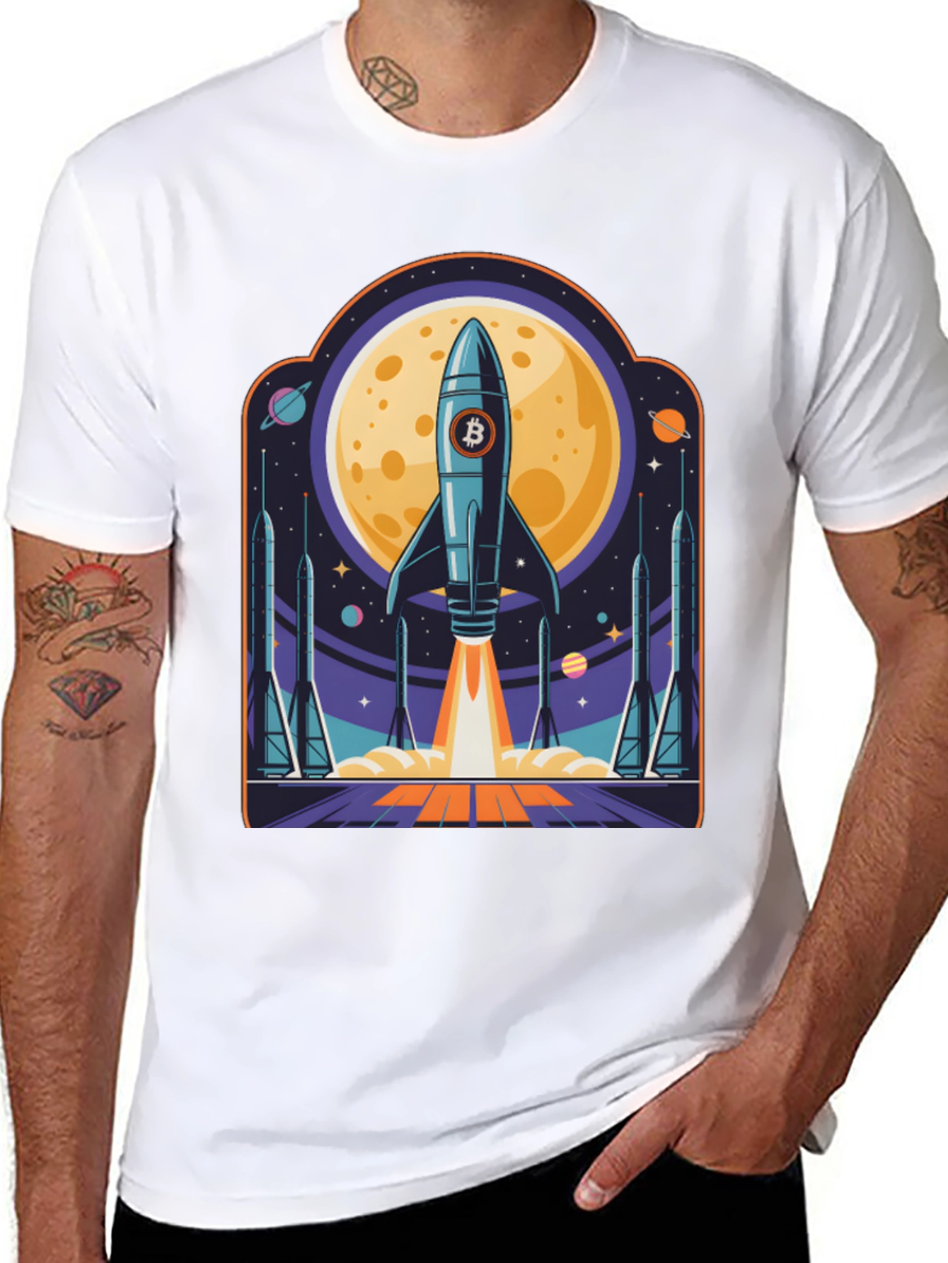 Bitcoin Rocket Launch T-Shirt