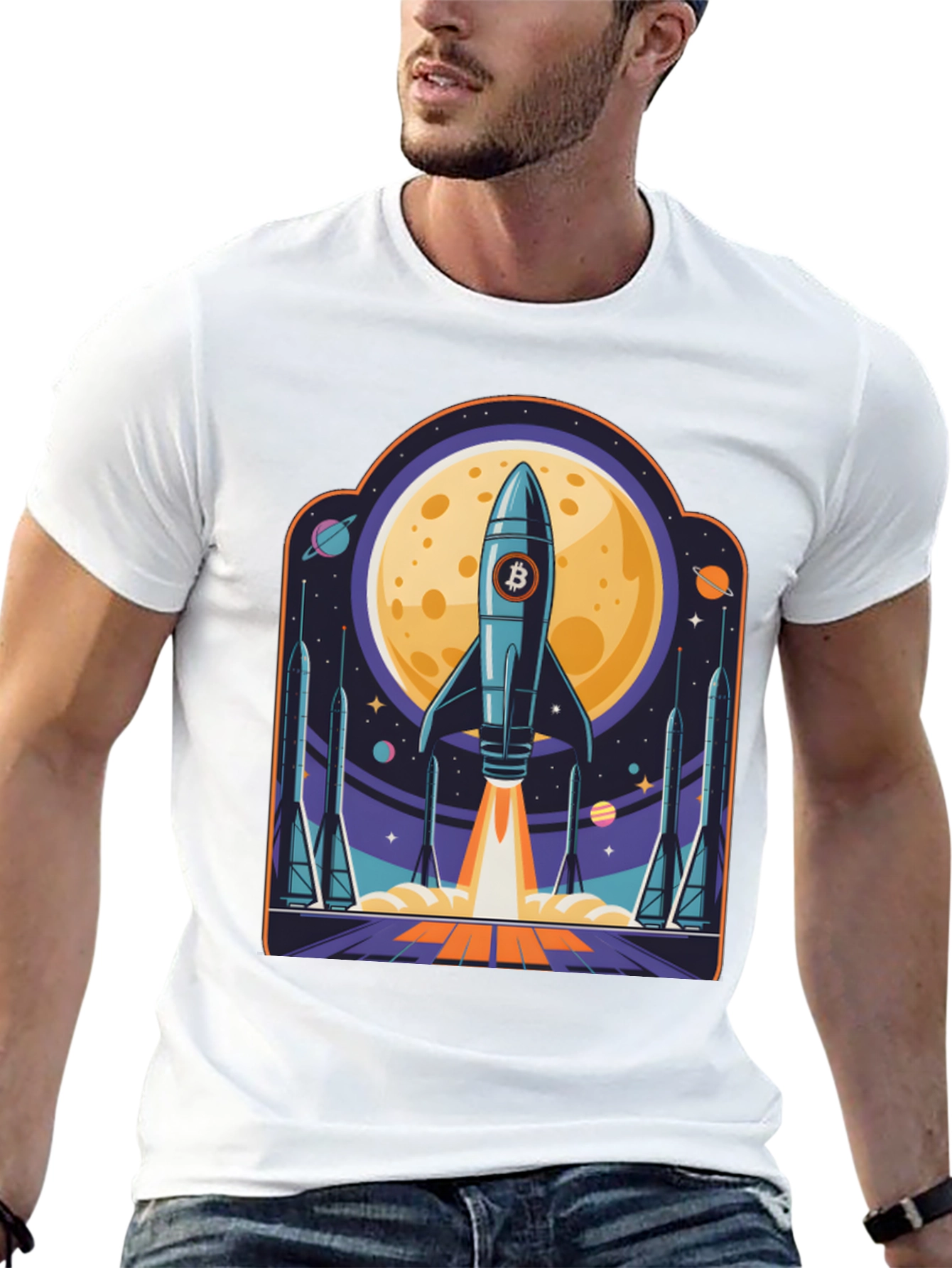 Bitcoin Rocket Launch T-Shirt