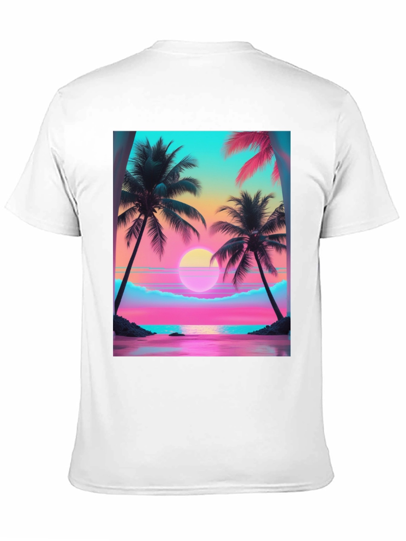 Sunset Palm Tree Graphic Tee