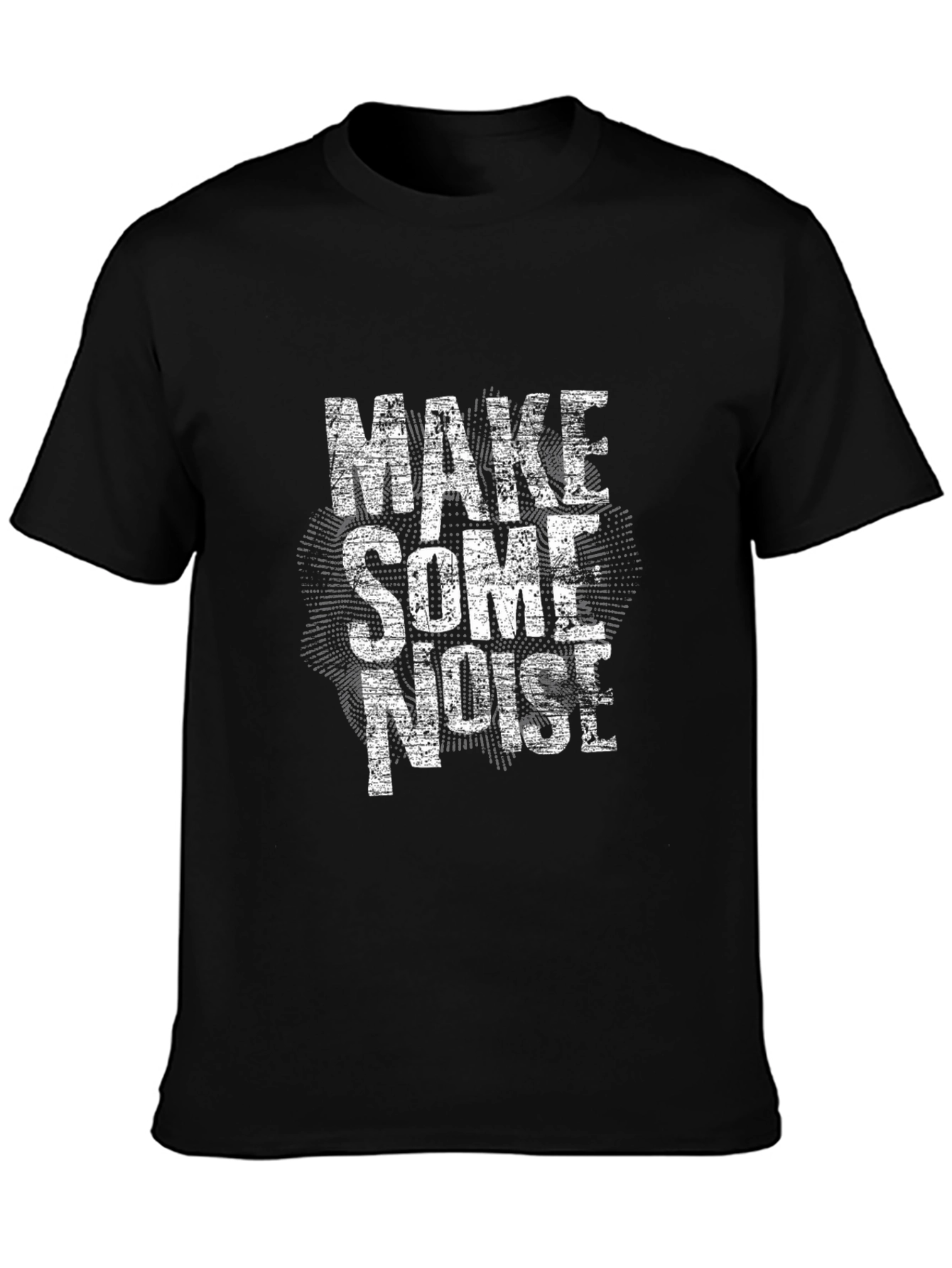 Make Some Noise Graphic Tee - Black