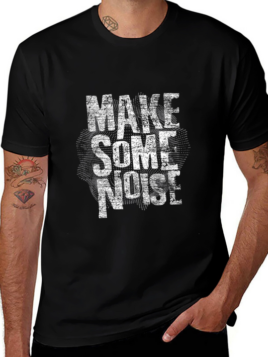 Make Some Noise Graphic Tee - Black