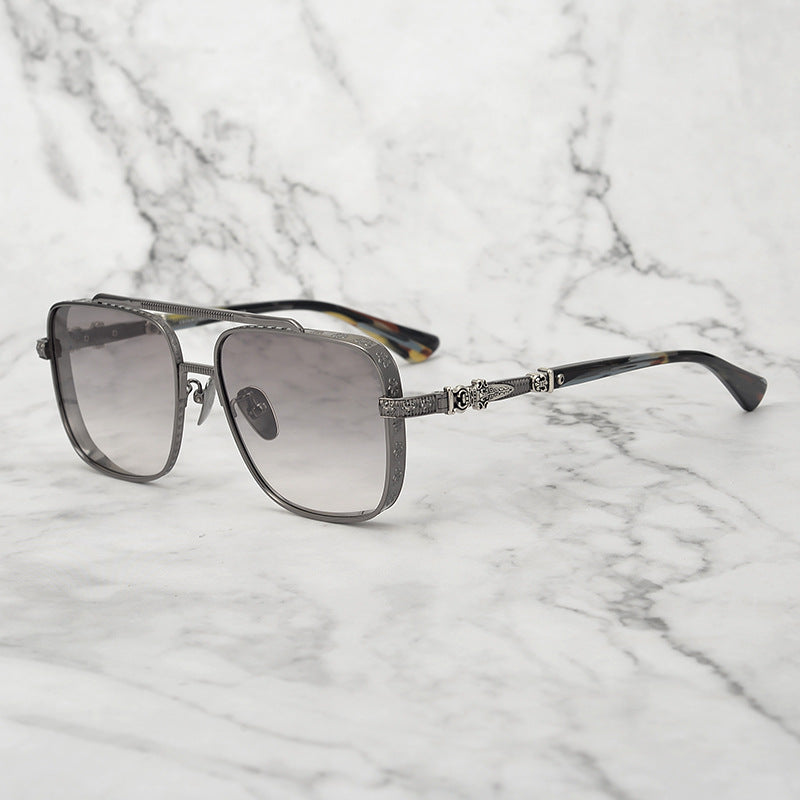 chrome hearts all-match pure titanium square frame sunglasses