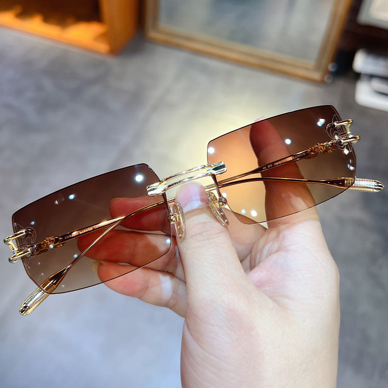 Chrome Hearts UV-blocking frameless sunglasses