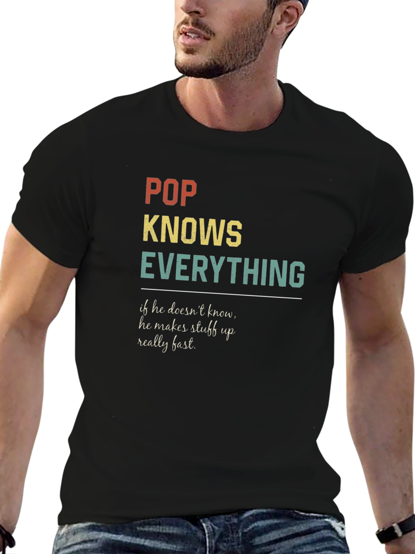 Pop Knows Everything Graphic T-Shirt