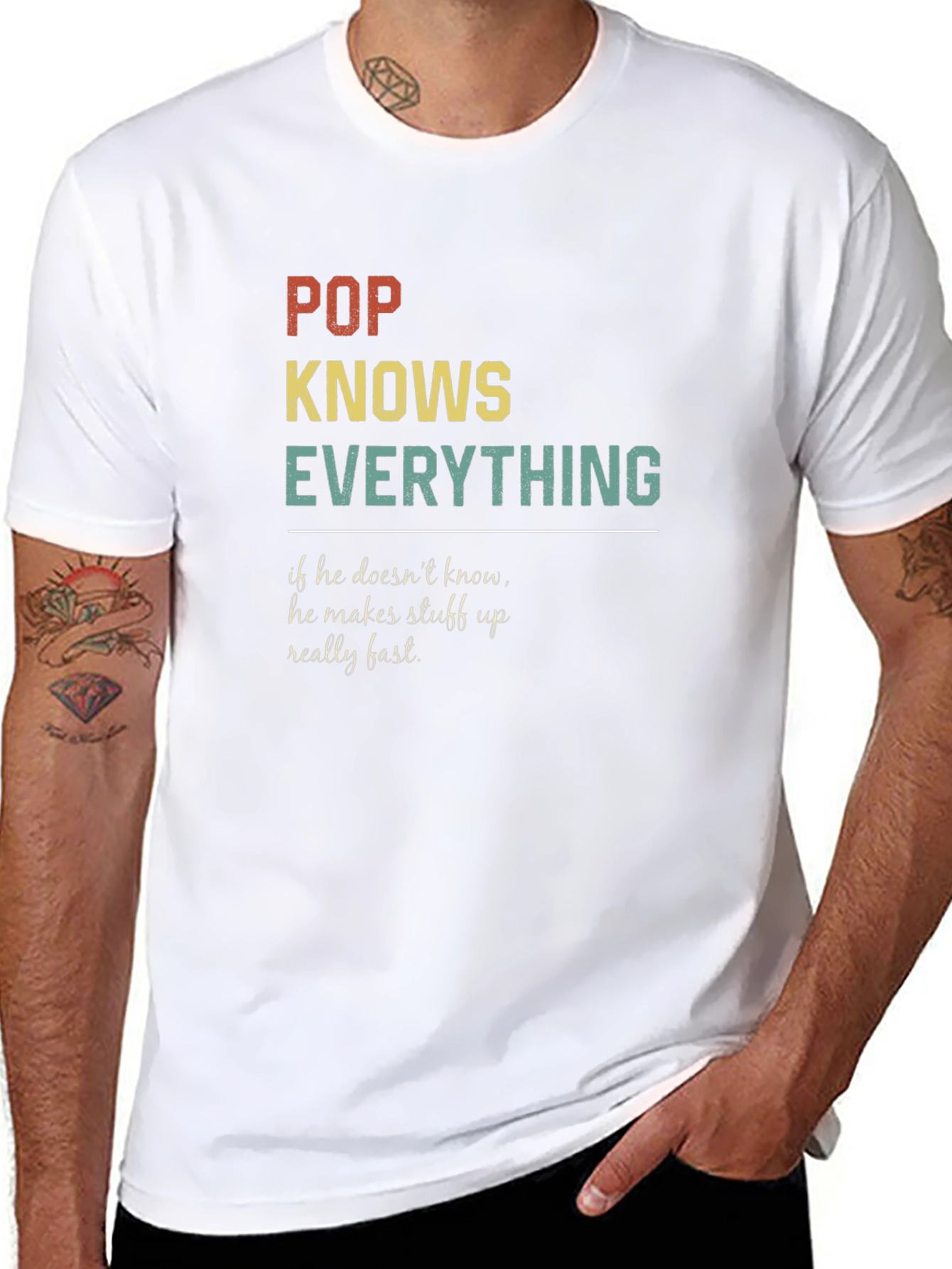 Pop Knows Everything Graphic T-Shirt