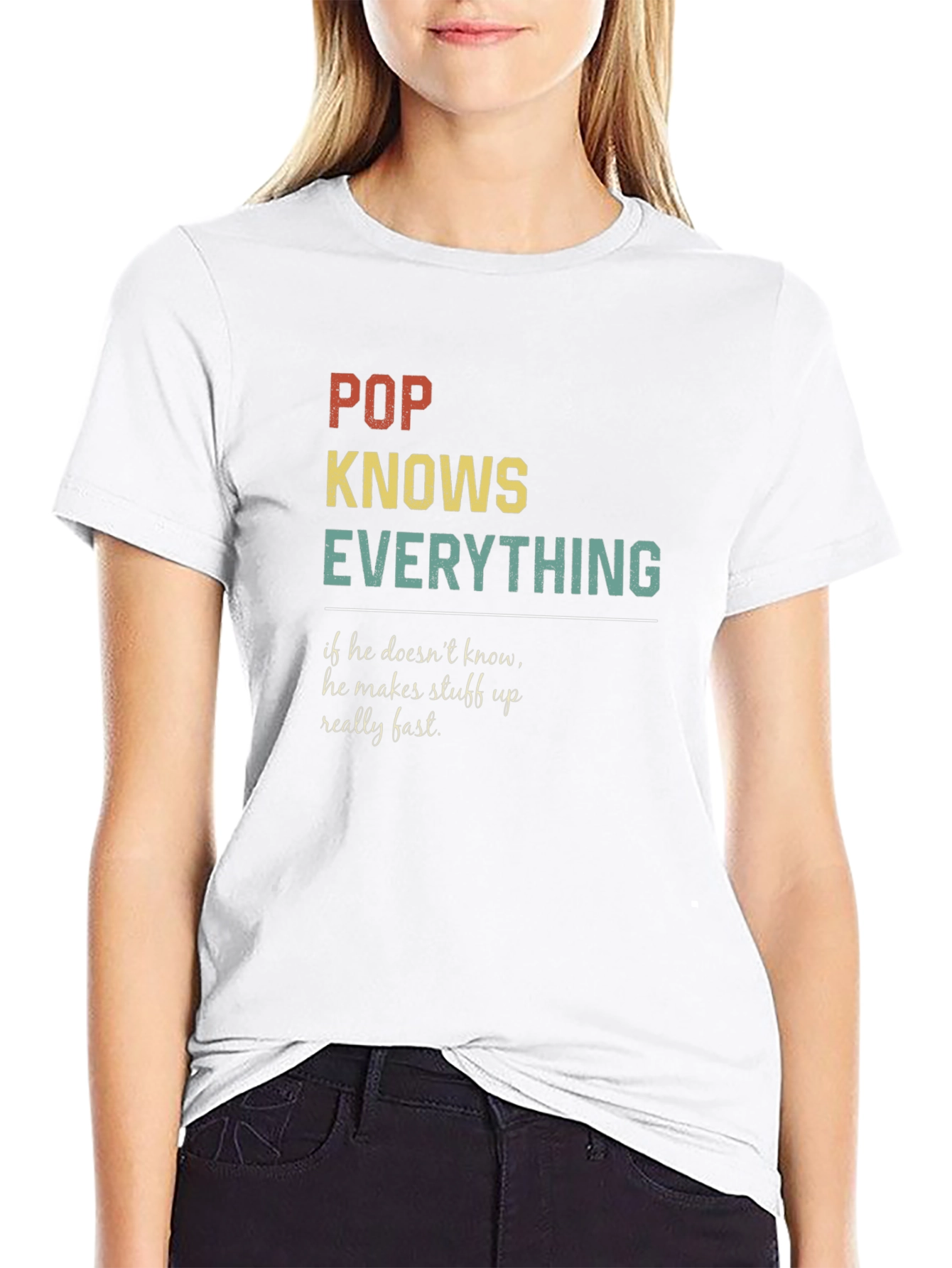 Pop Knows Everything Graphic T-Shirt