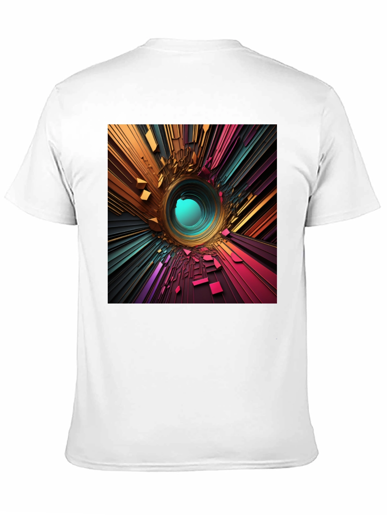 Abstract Portal Graphic Tee - Modern Style