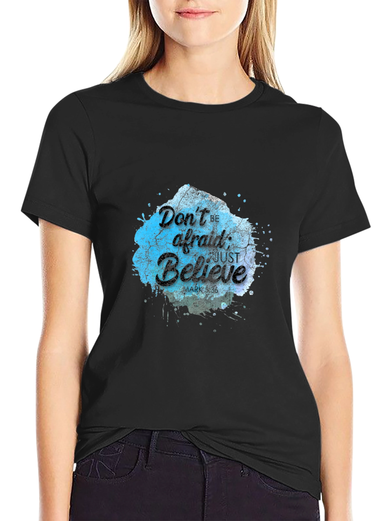 Believe Graphic Tee - Black
